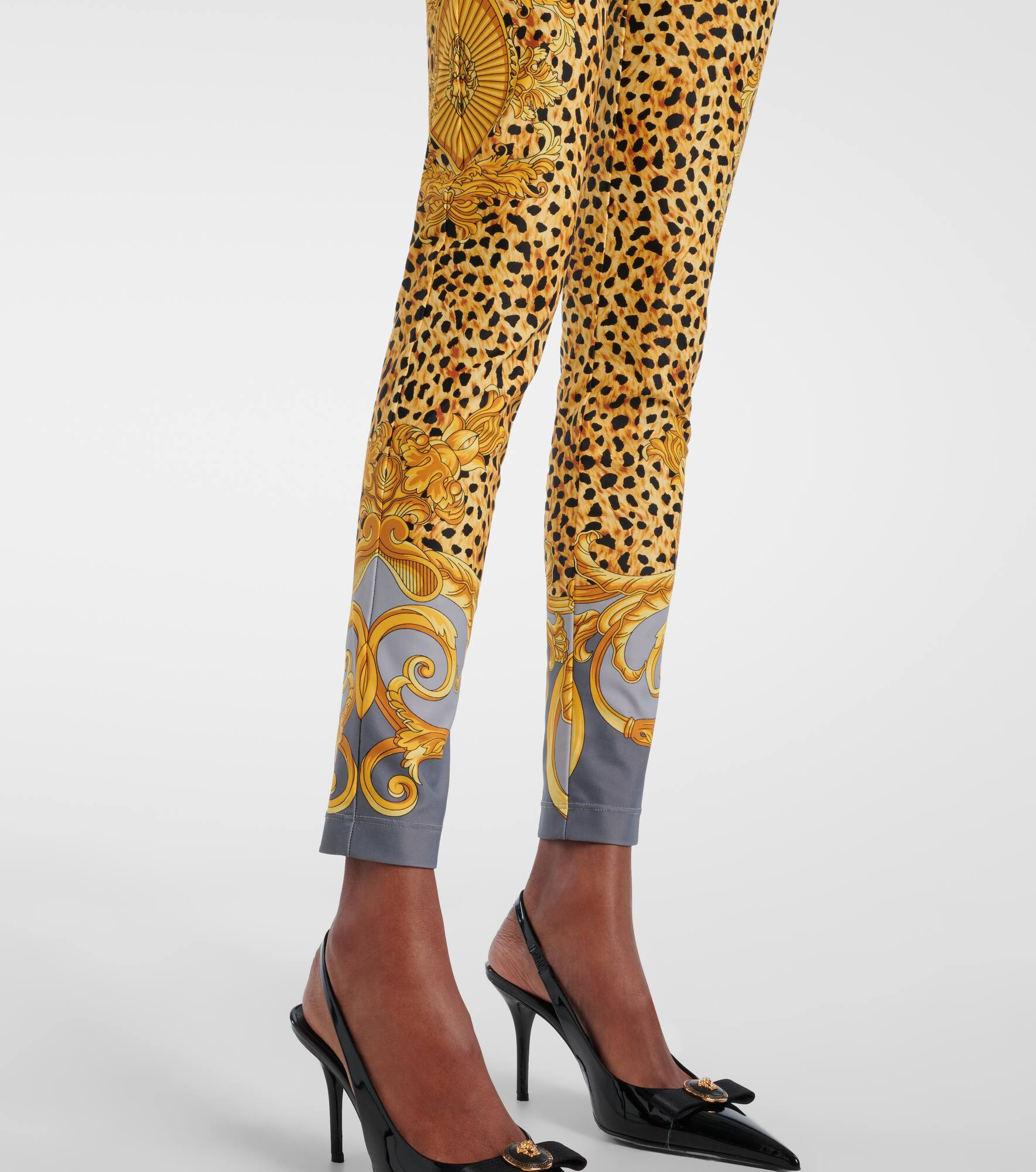 Printed jersey leggings - 5