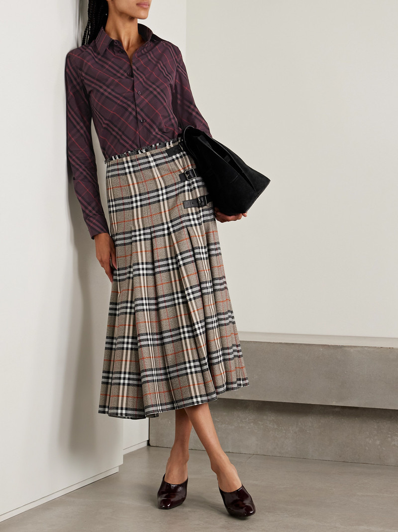 Burberry Checked Cotton-poplin Shirt outlook