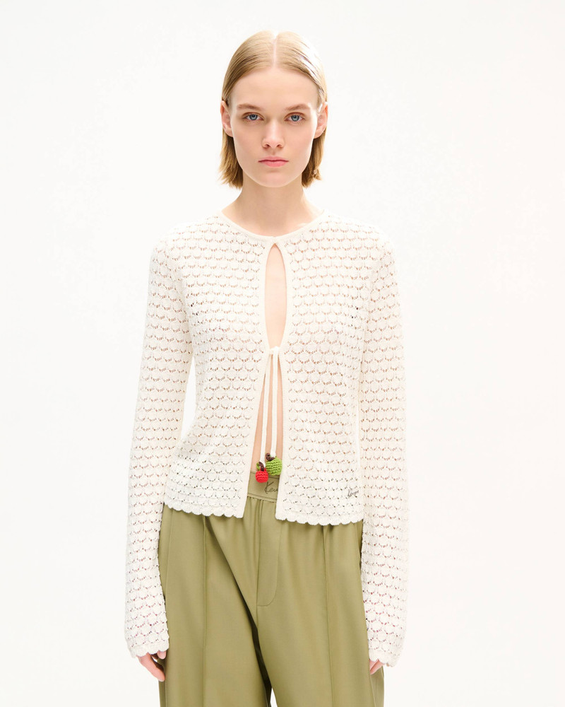 KENZO KENZO Apple Pop' crochet cardigan outlook