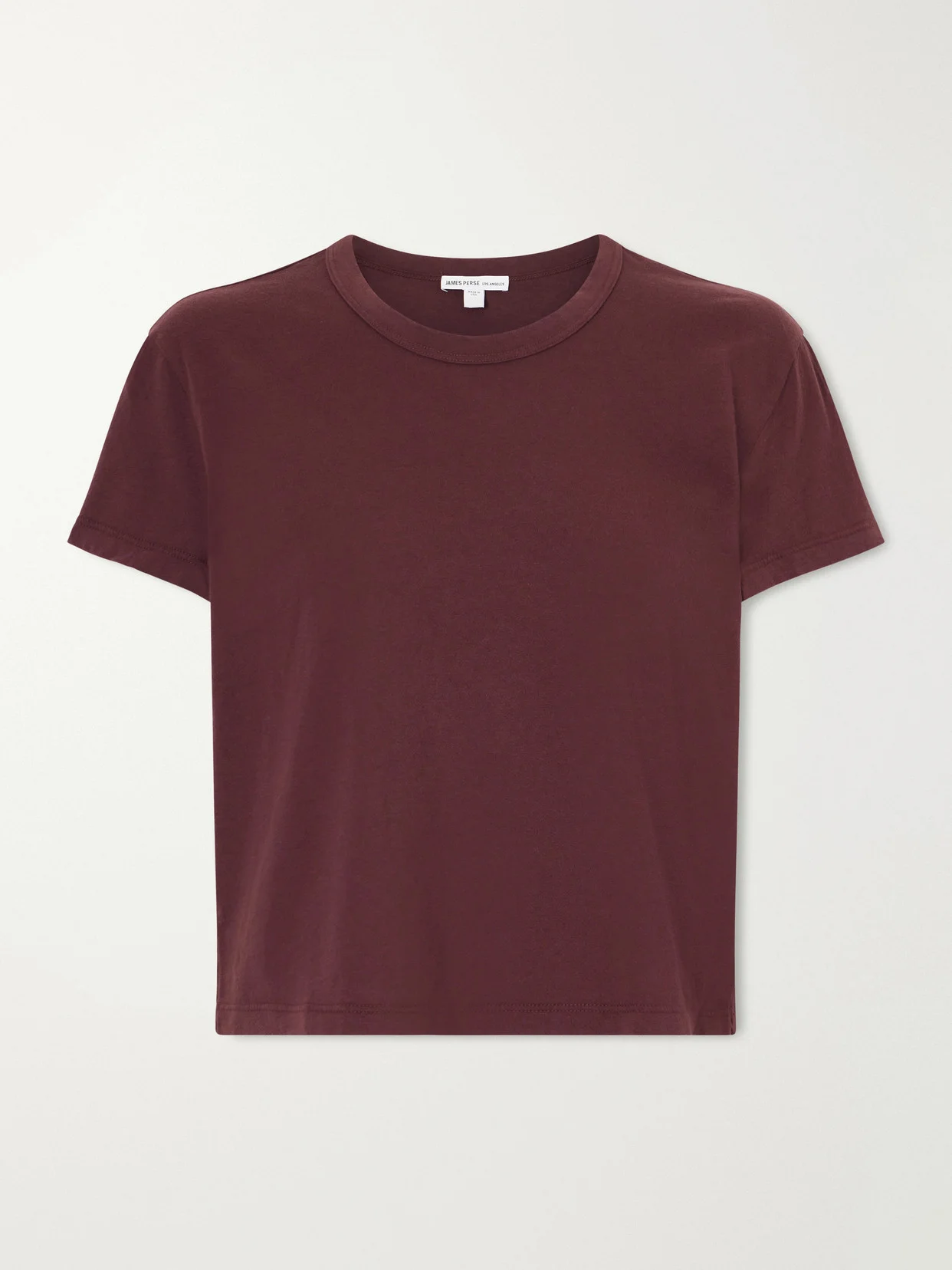 Cropped Cotton-jersey T-shirt - 1