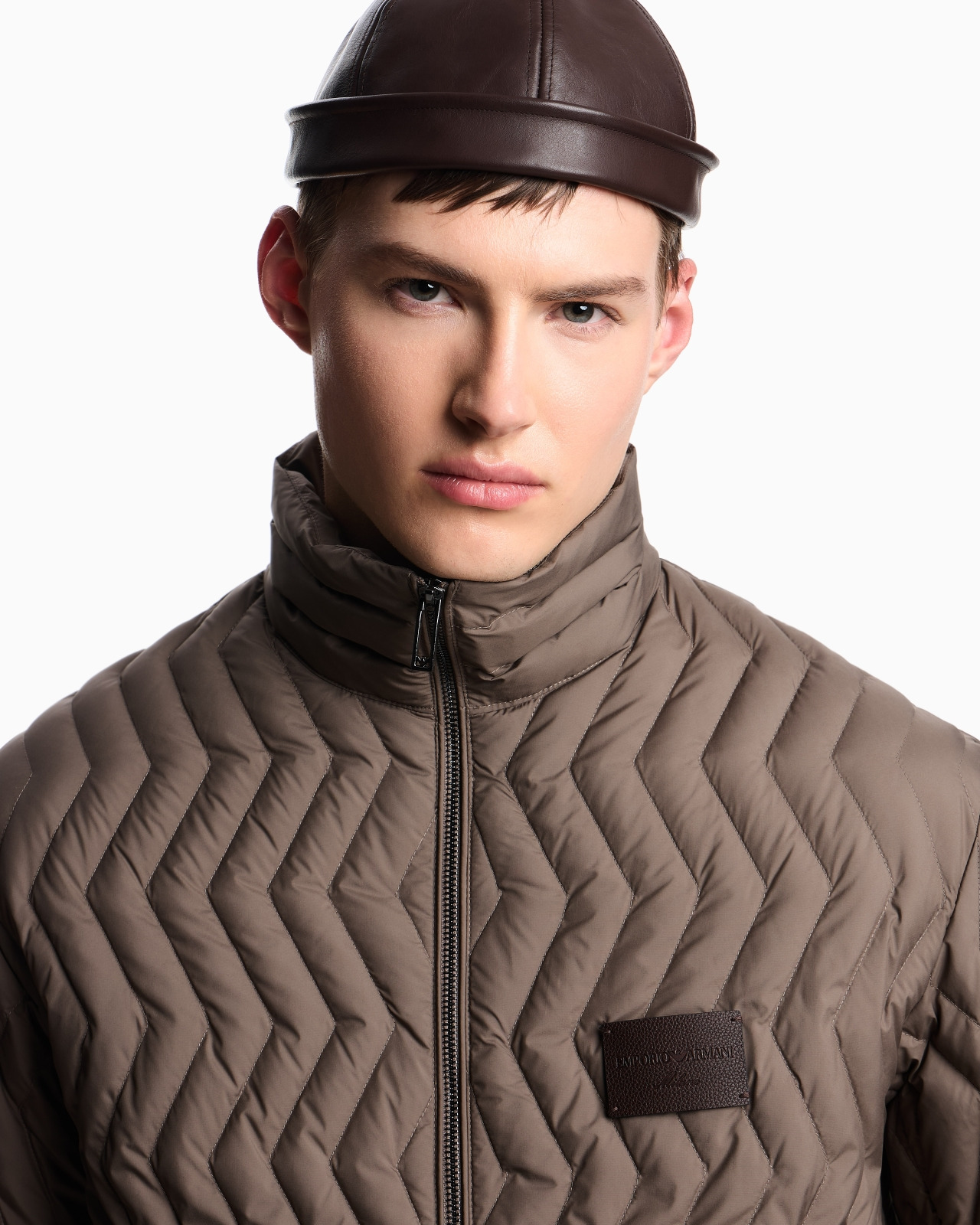 FULL-ZIP DOWN JACKET IN CHEVRON QUILTED RIPSTOP NYLON - 5