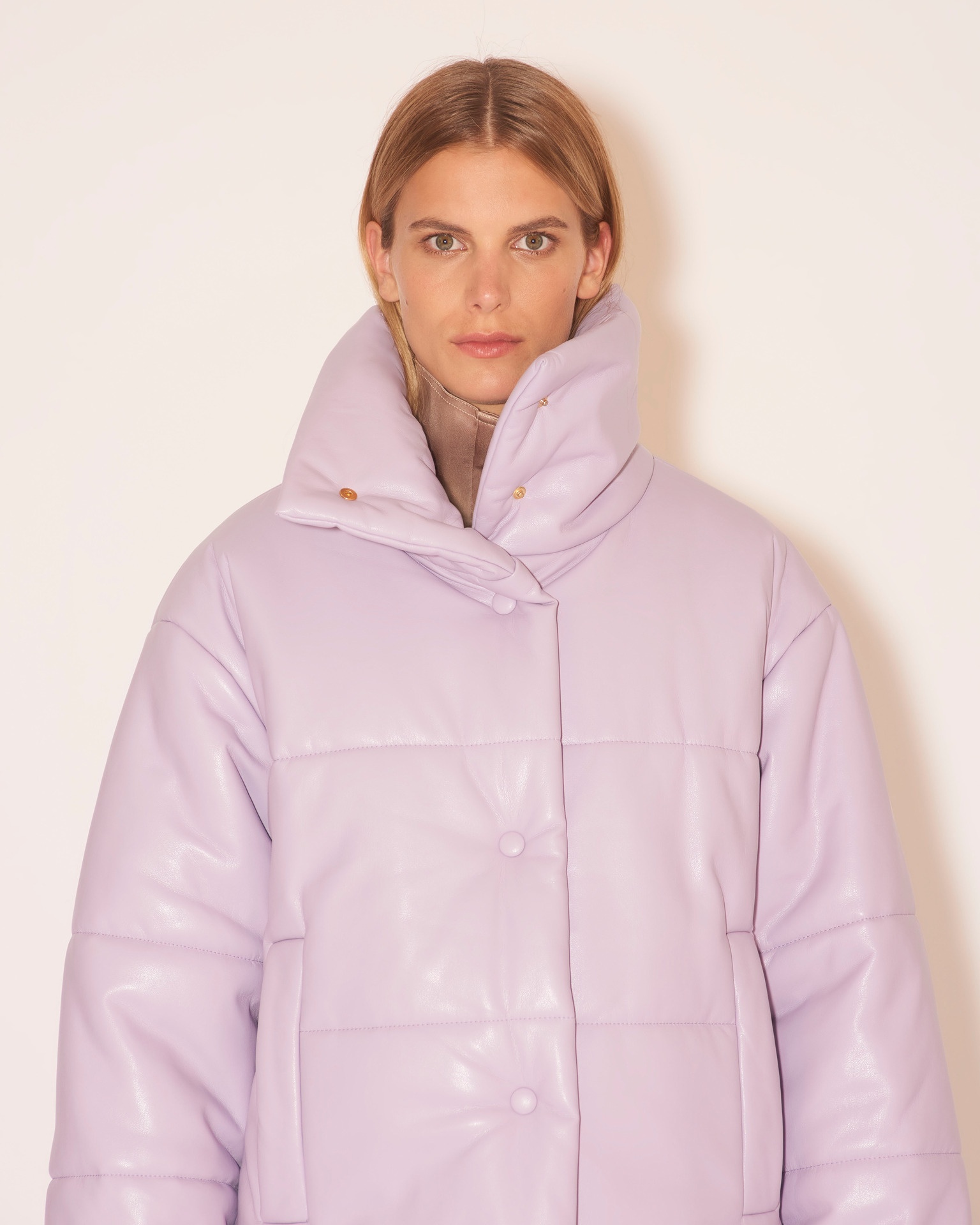 HIDE - OKOBOR™ alt-leather puffer jacket - Lilac - 2