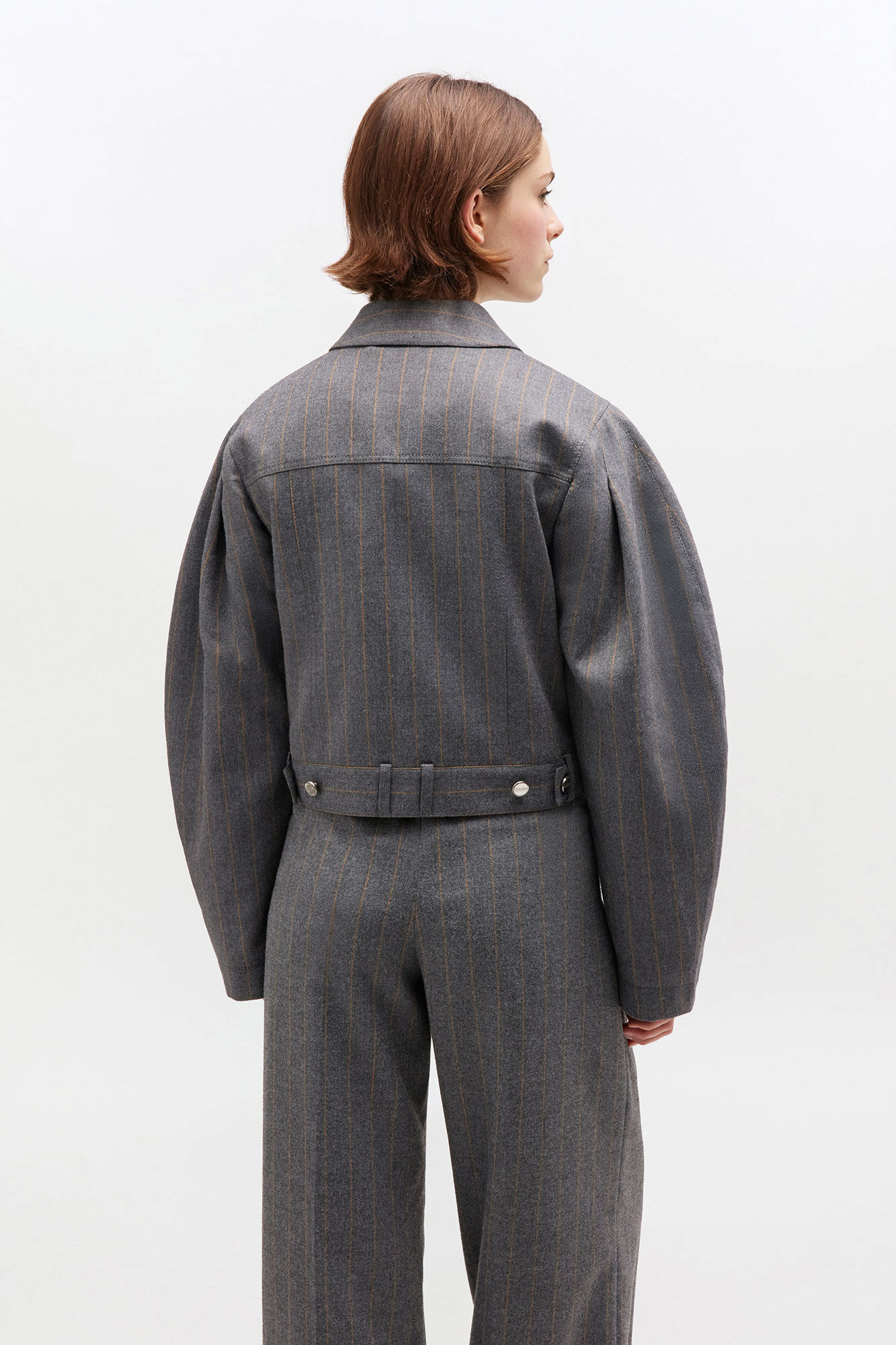 GREY STRIPE JACKET - 4