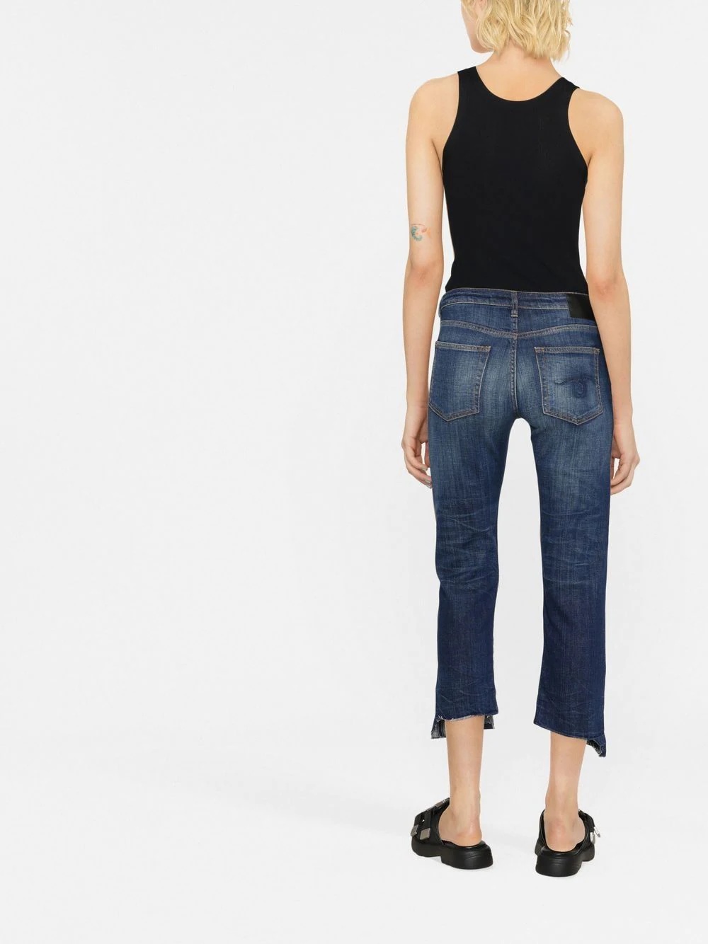 high-rise cropped jeans - 3