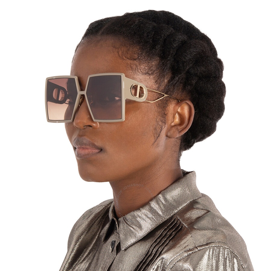 Dior 30MONTAIGNE SU Gradient Grey Square Ladies Sunglasses CD40030U 01B 58 - 2