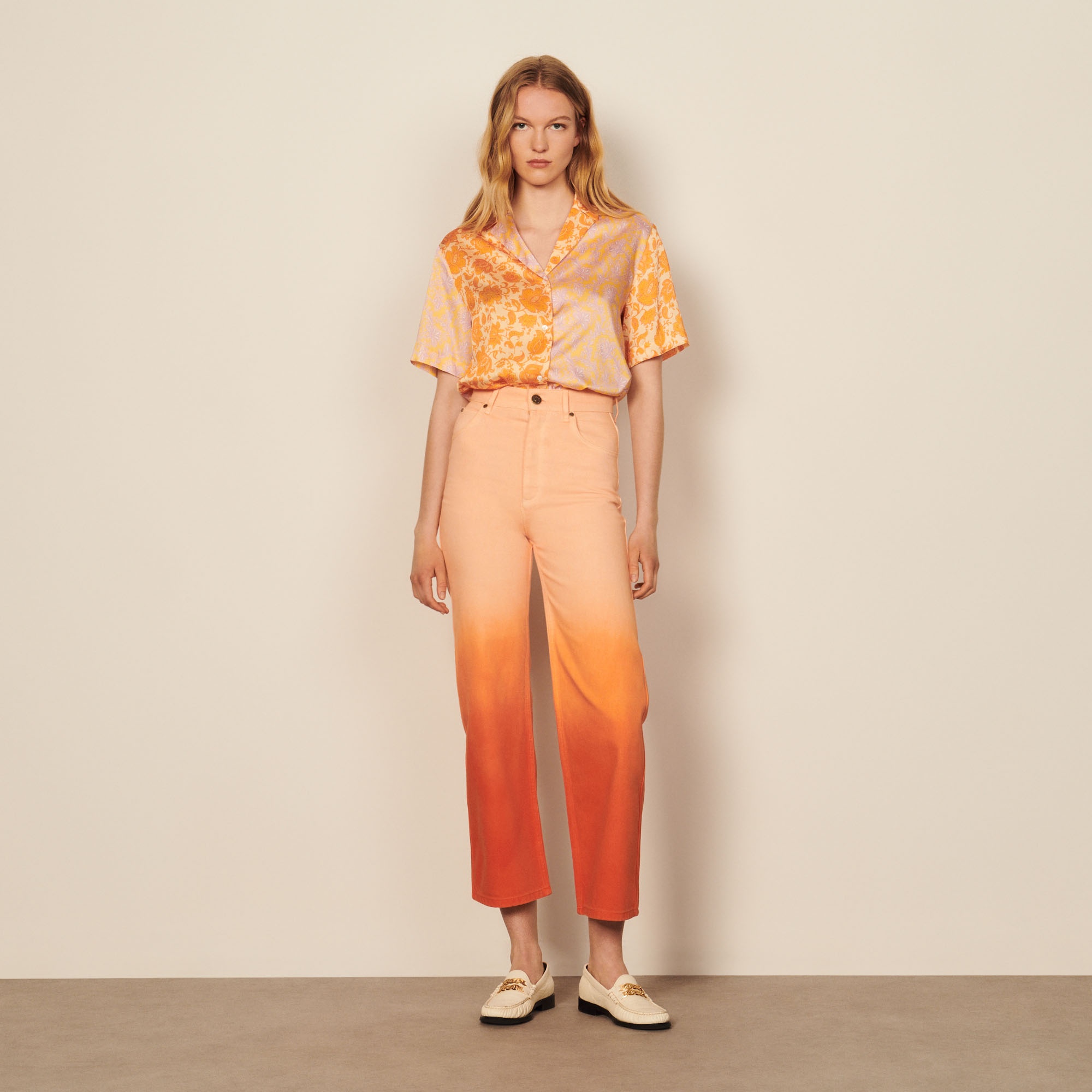 Straight-leg gradient-effect jeans - 7