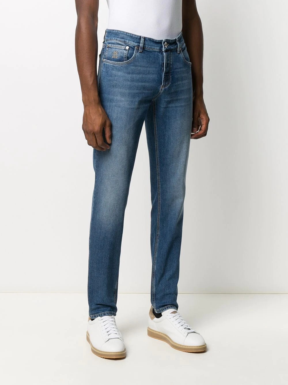 mid-rise slim-fit jeans - 3