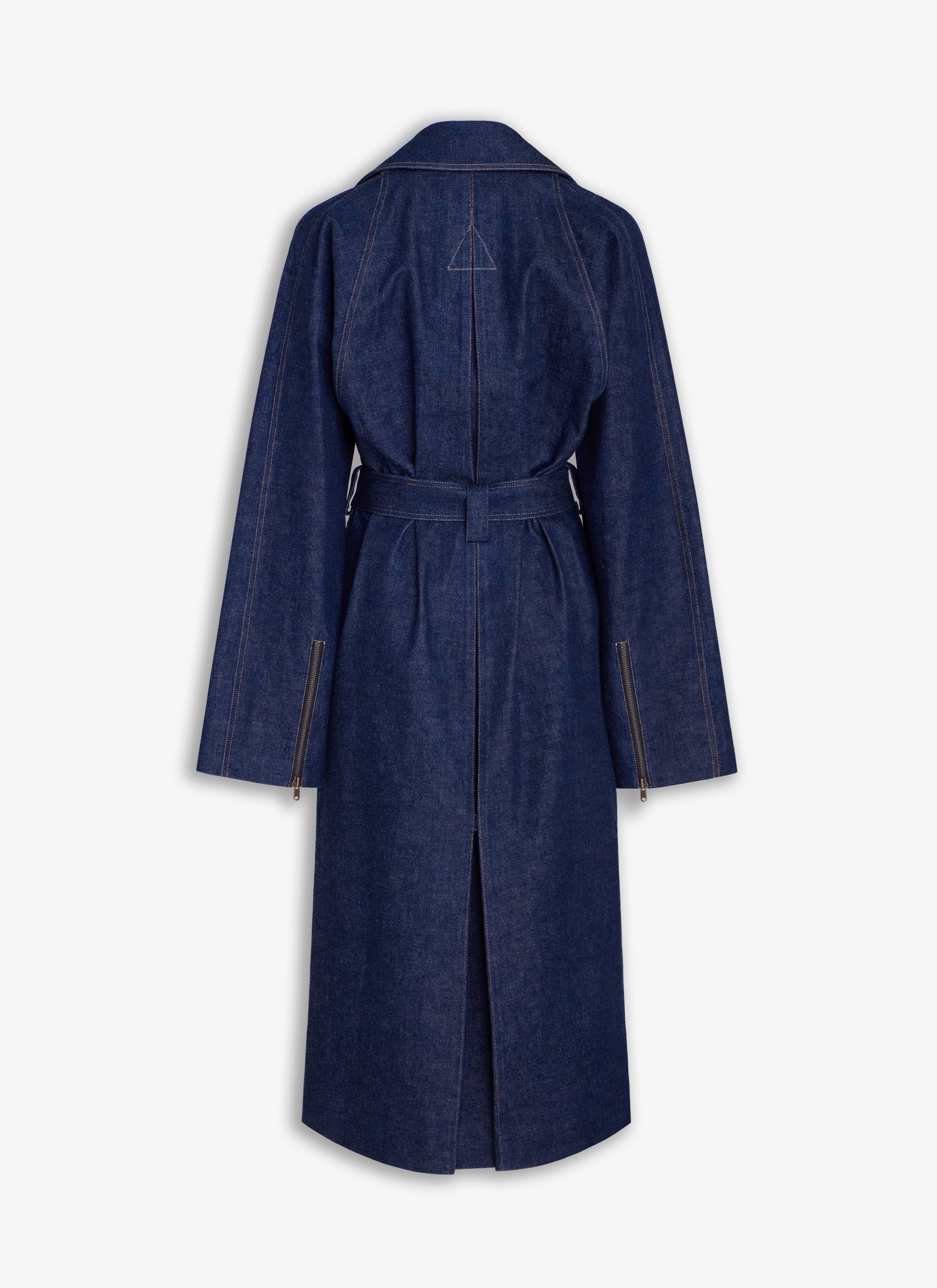 コート Alaia Denim trench coat Blue 49993827gk_999_f.jpg?impolicy=