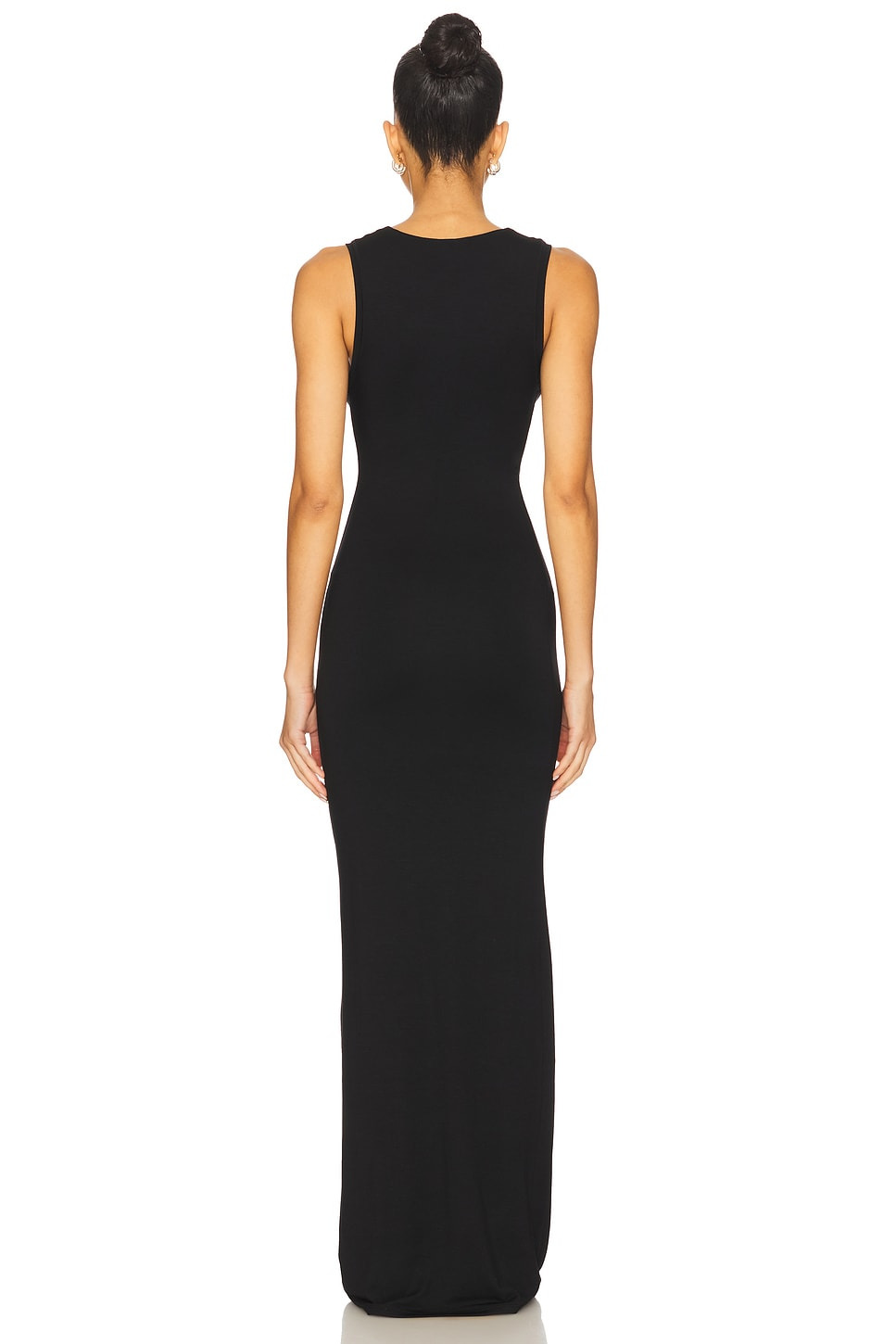 Sleeveless Crewneck Soft Jersey Maxi Dress - 3