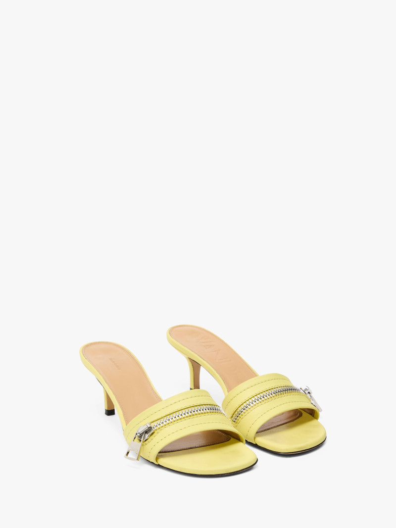 JW Anderson LEATHER BIKER HEEL SANDAL outlook