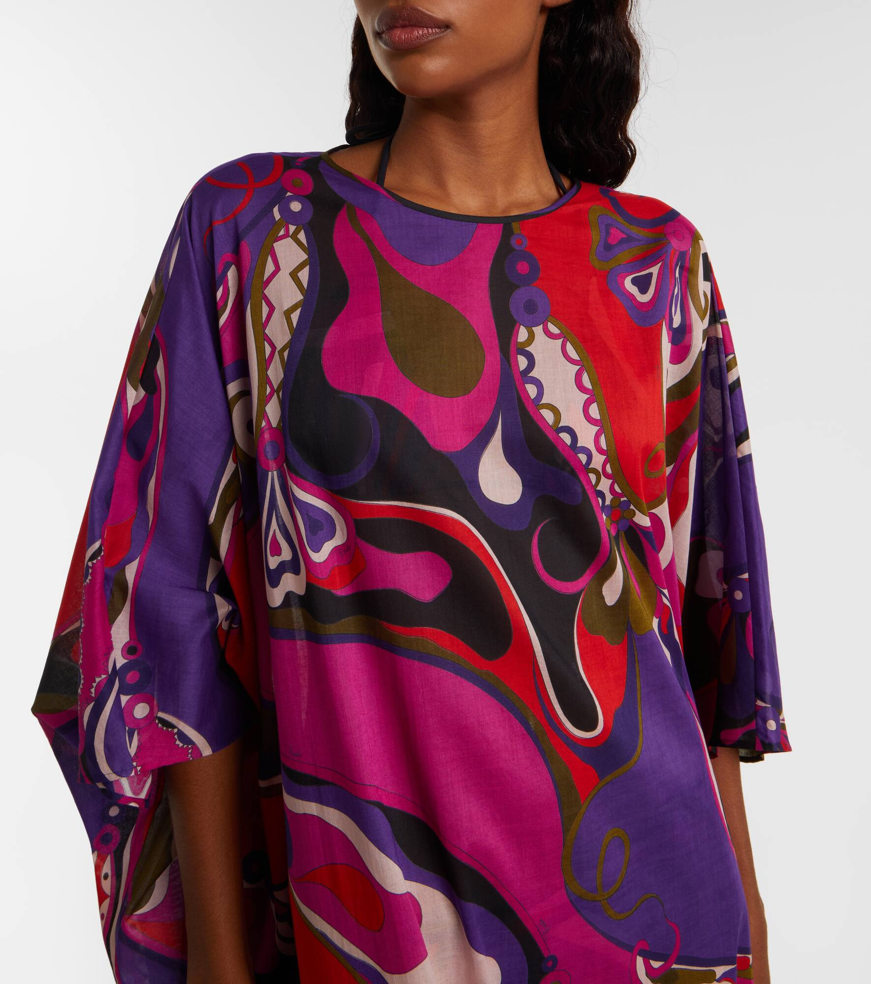 Orchidee cotton maxi dress - 4