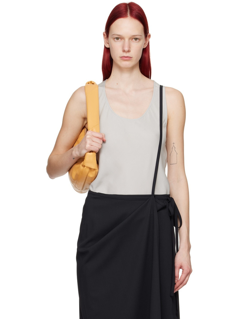 Gray Bias-Cut Tank Top 1