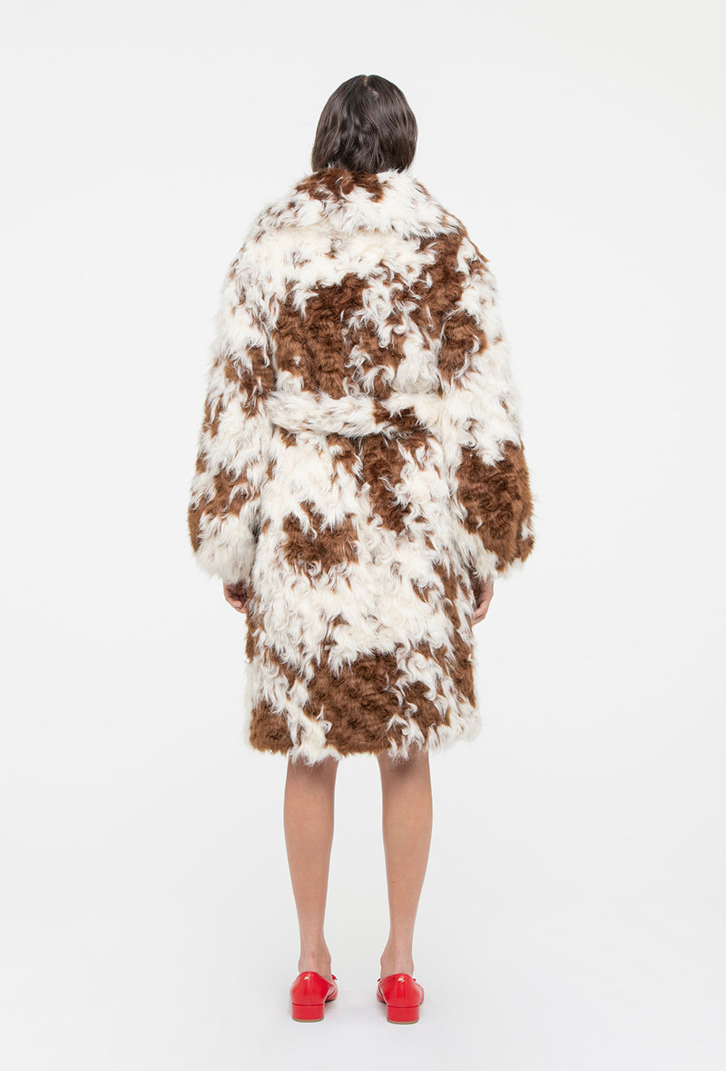 Lincoln Coat - Faux Cowhide 5