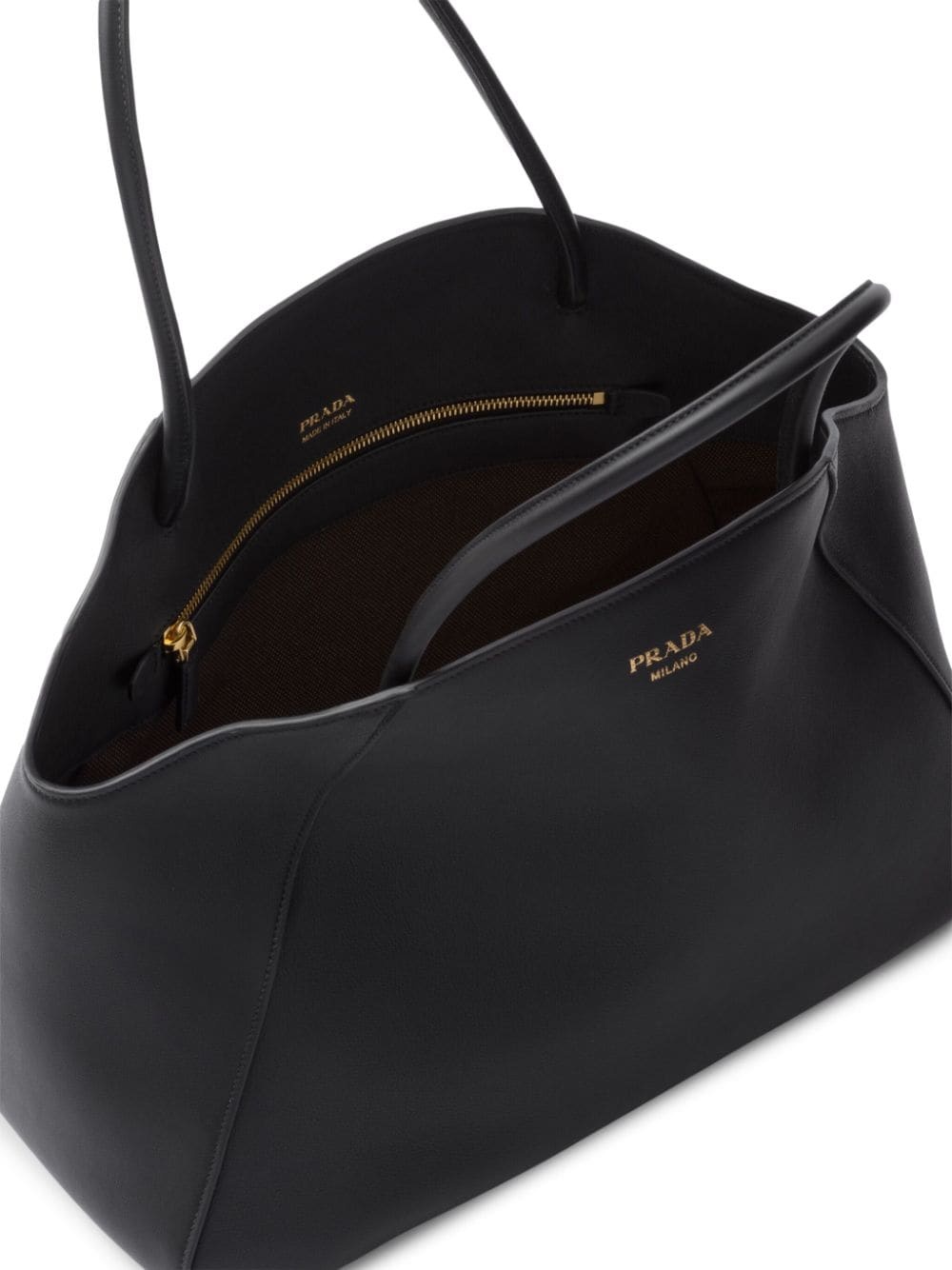 large leather tote bag - 7