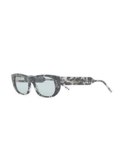 Thom Browne TB417 tortoiseshell rectangular-frame sunglasses outlook