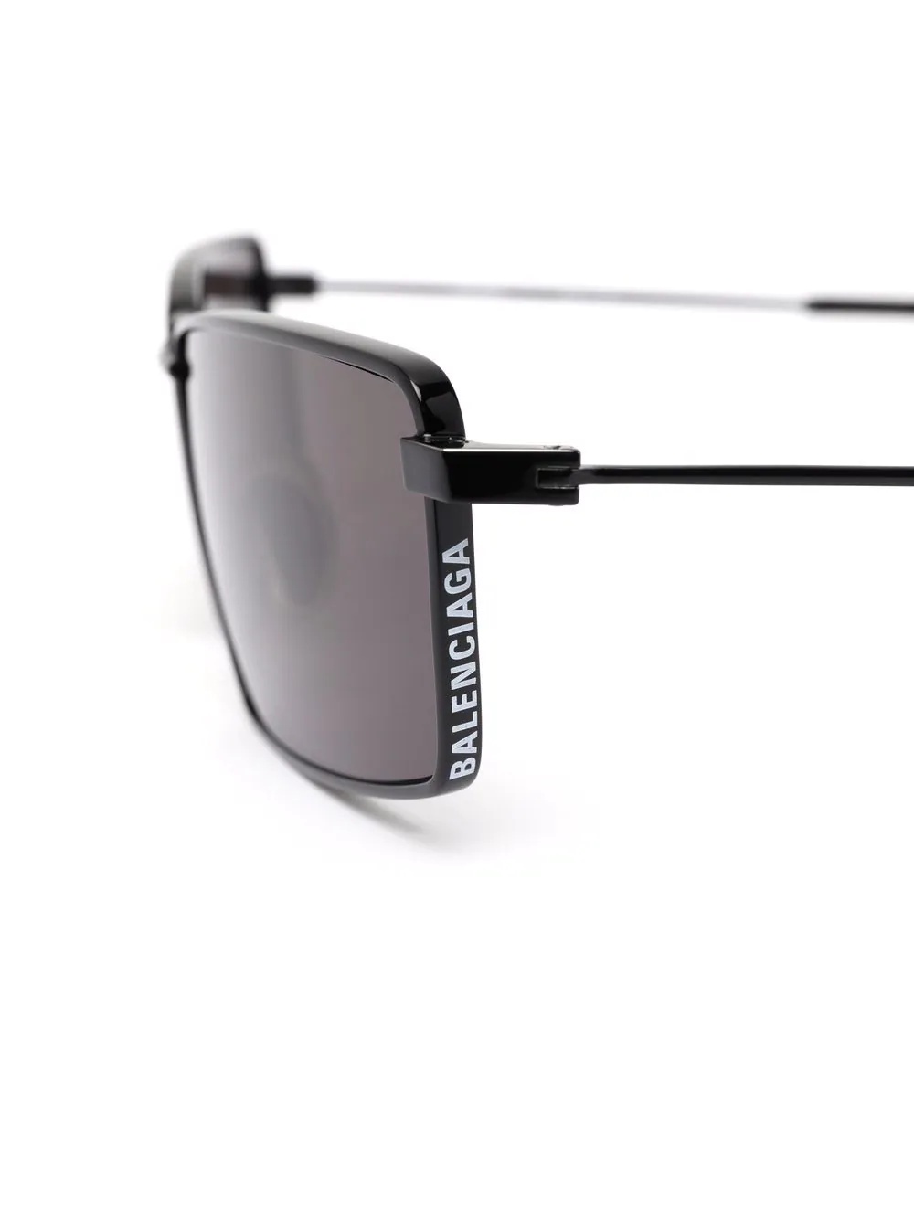 logo-print rectangular-frame sunglasses - 3