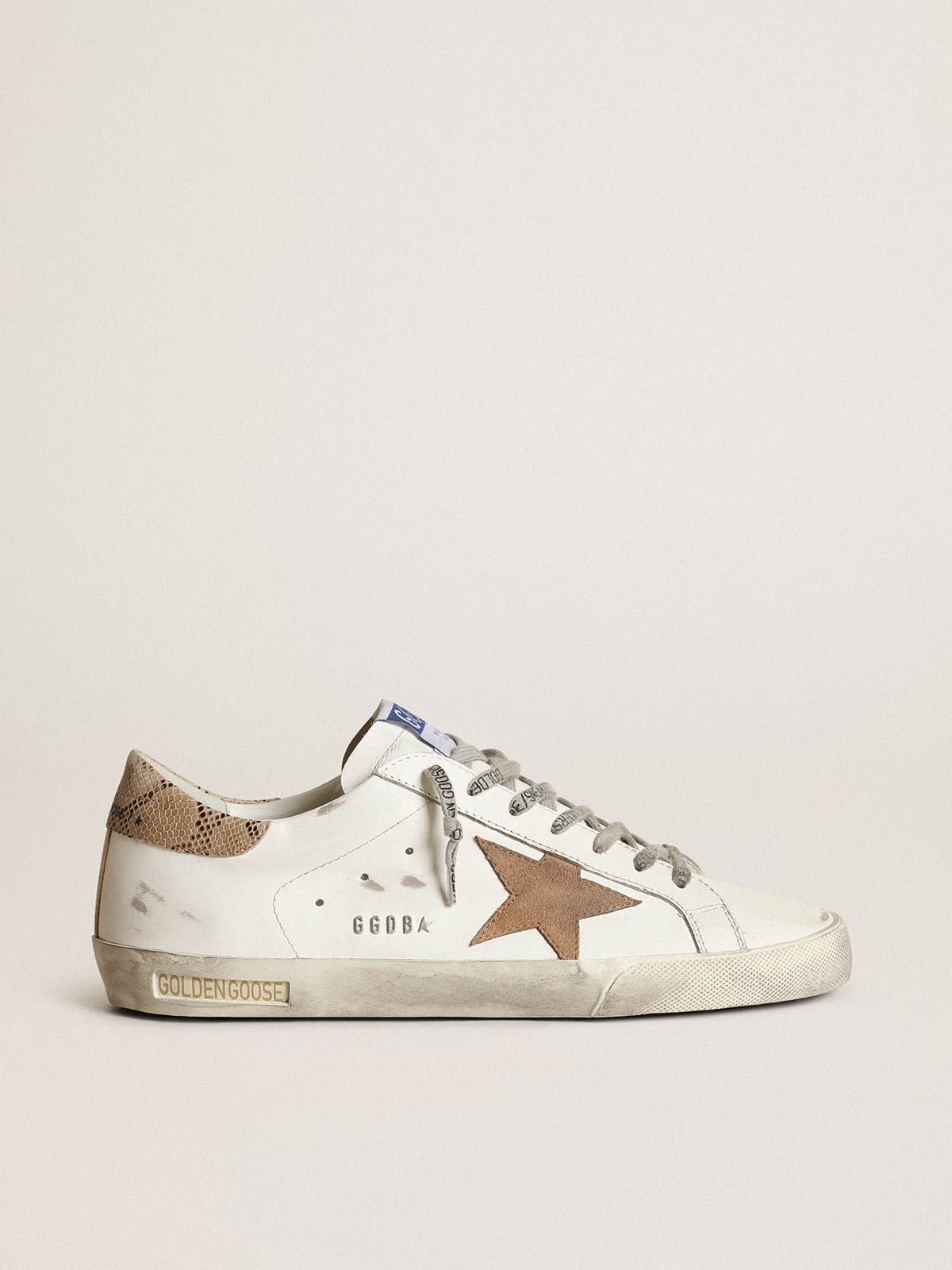 Super-Star with a tobacco suede star and beige heel tab - 1