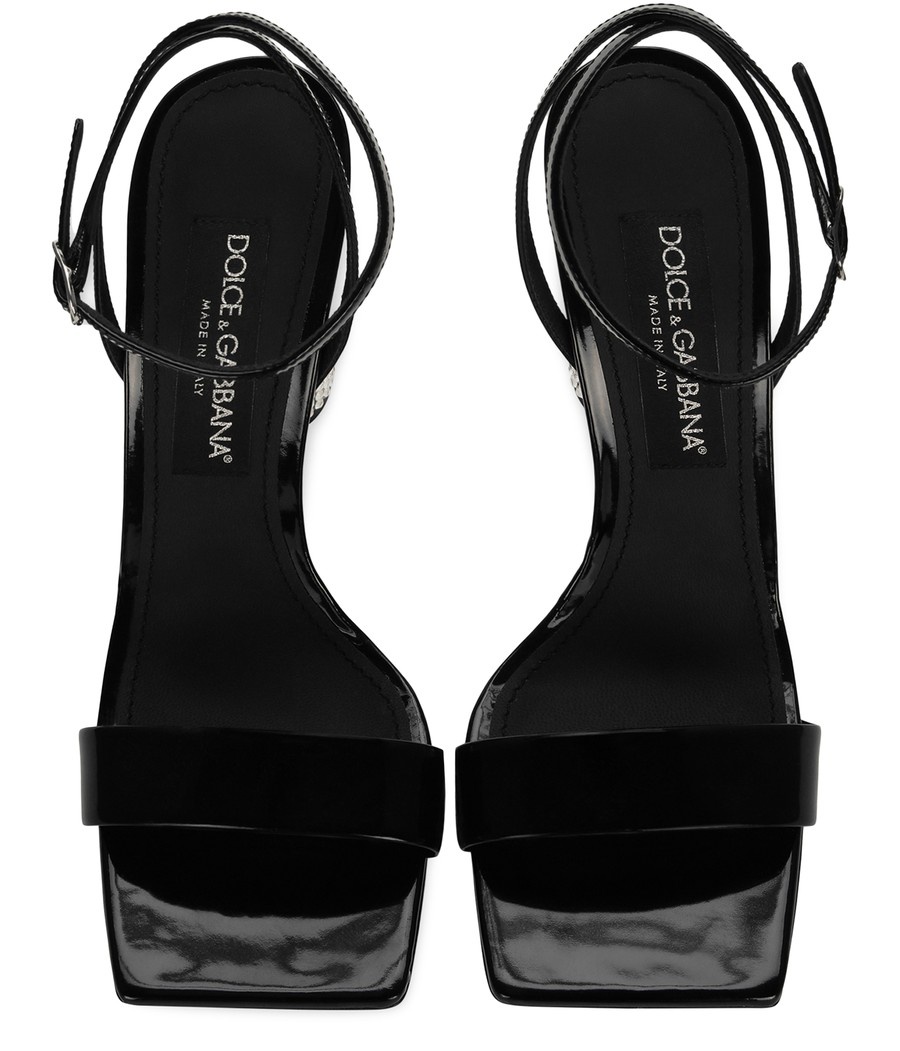 Polished calfskin sandals - 4