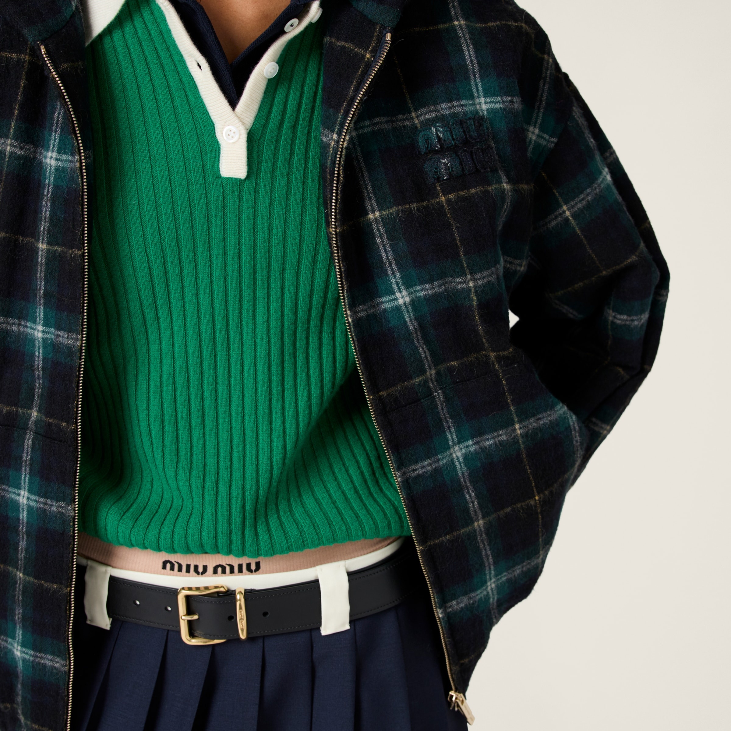 Plaid hoodie jacket - 4