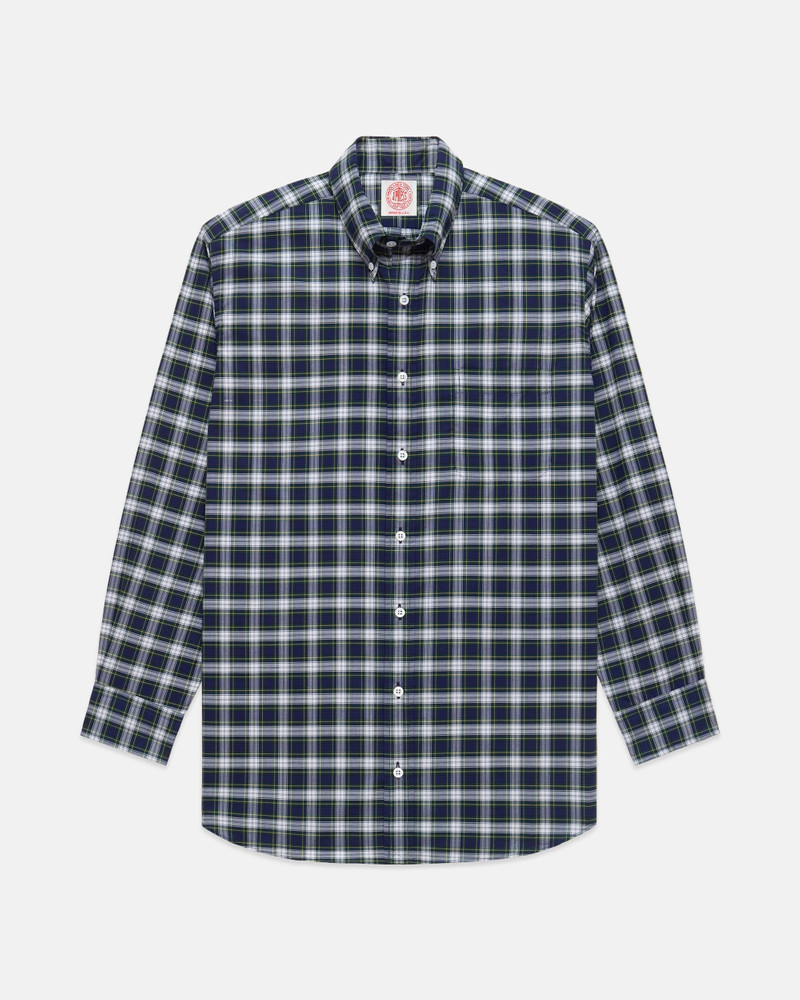 J. PRESS MADE-IN-USA THOMAS MASON DRESS GORDON TARTAN BROADCLOTH SPORT SHIRT - CLASSIC FIT outlook
