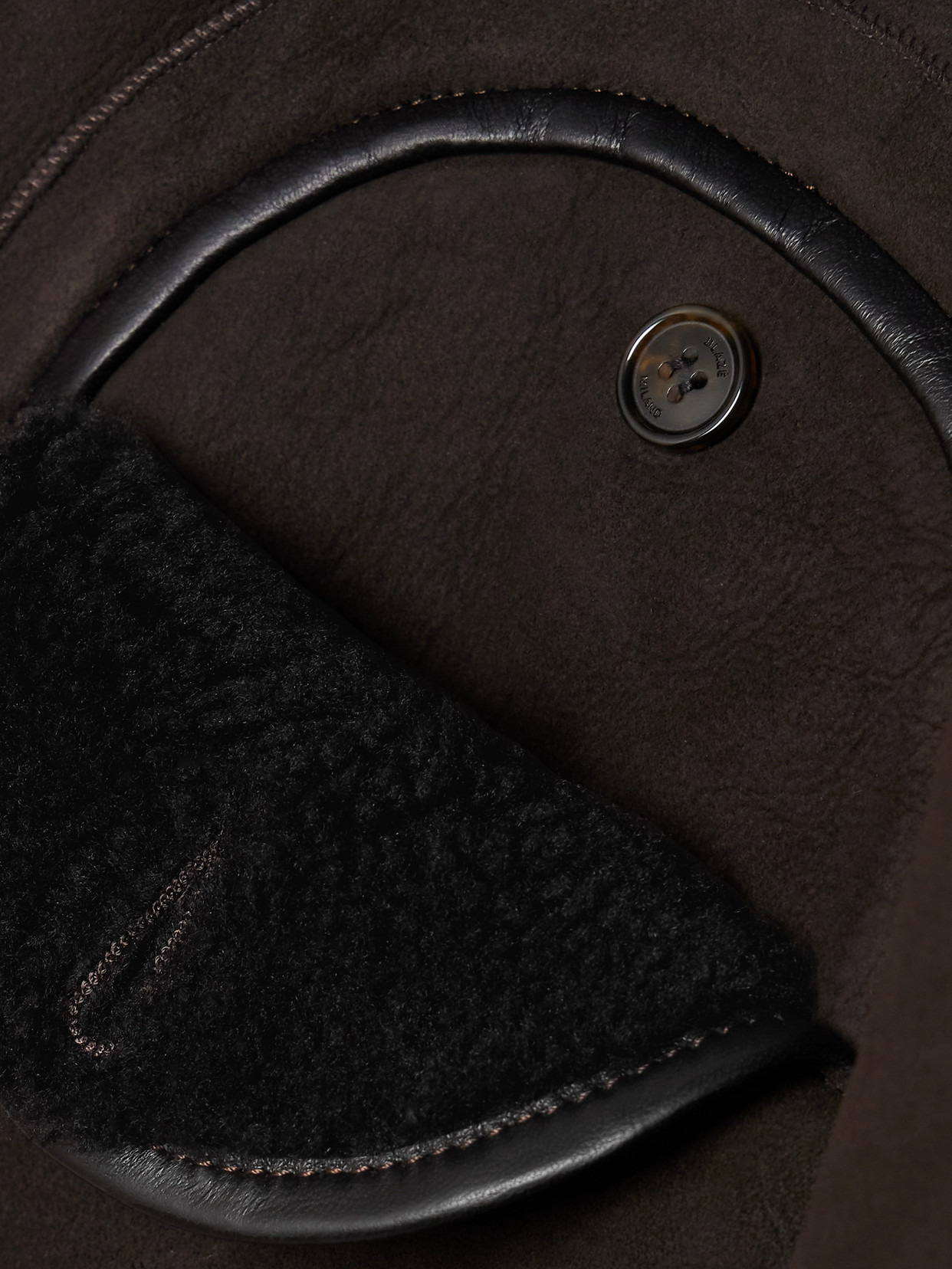 Gliss Reversible Leather-trimmed Shearling Jacket - 6