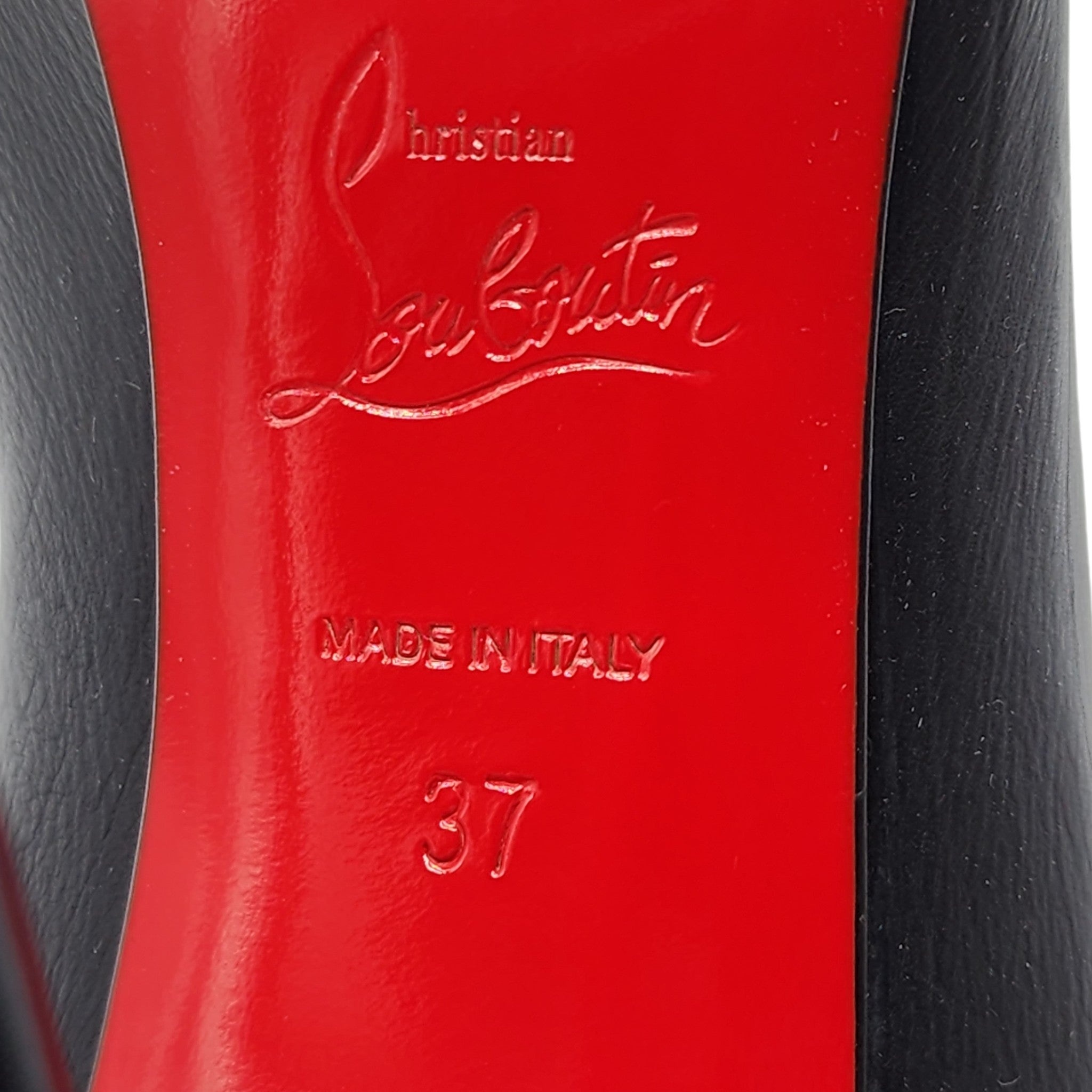 Christian Louboutin Ishtar 100mm Stiletto Boots - Leather - Black - 9