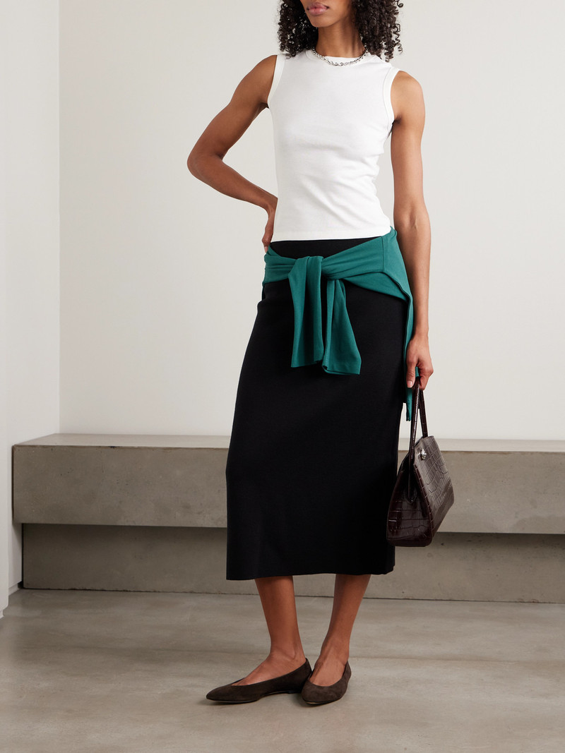 FLORE FLORE Esmé Ribbed Organic Cotton-jersey Tank outlook