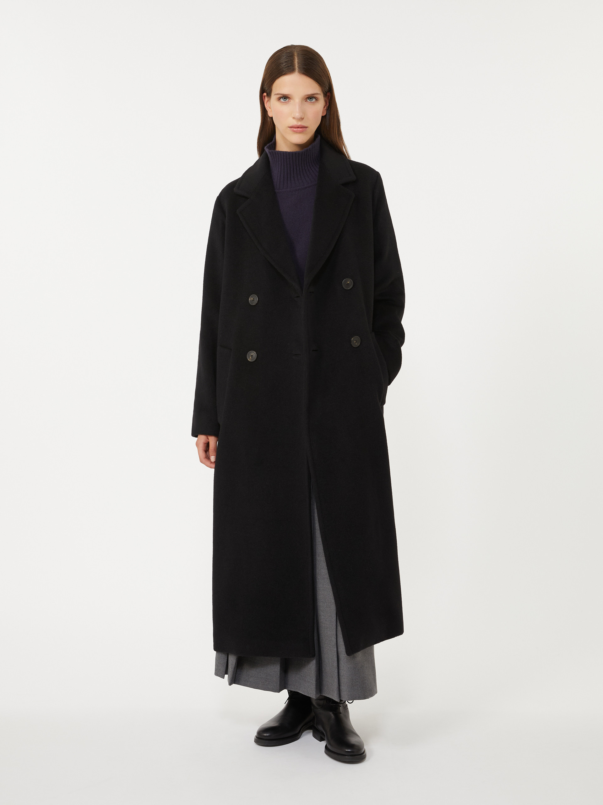 ZUFOLO Double-breasted coat in wool and alpaca - 2