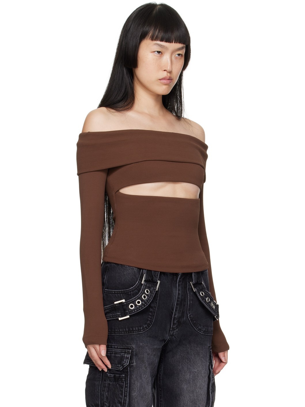 Brown Elena Blouse - 2