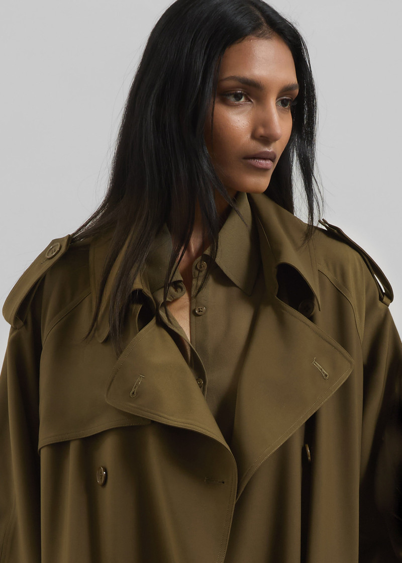 Veyron Trench Coat - Khaki 4