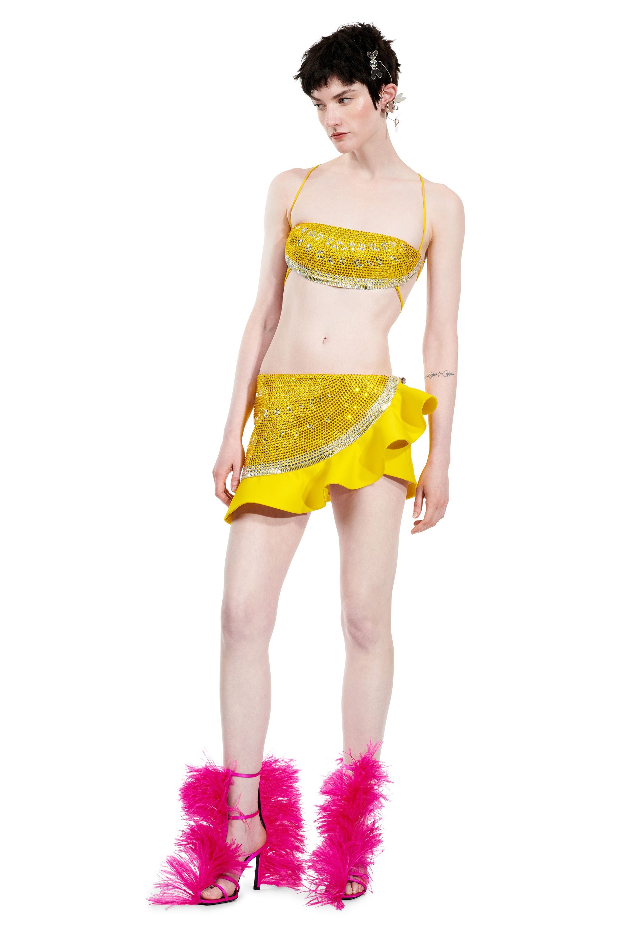 CRYSTAL WATERMELON BANDEAU - 4