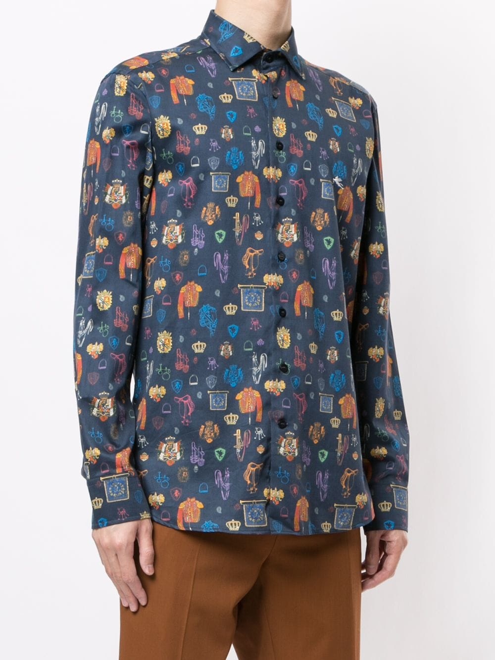 graphic-print cotton shirt - 3