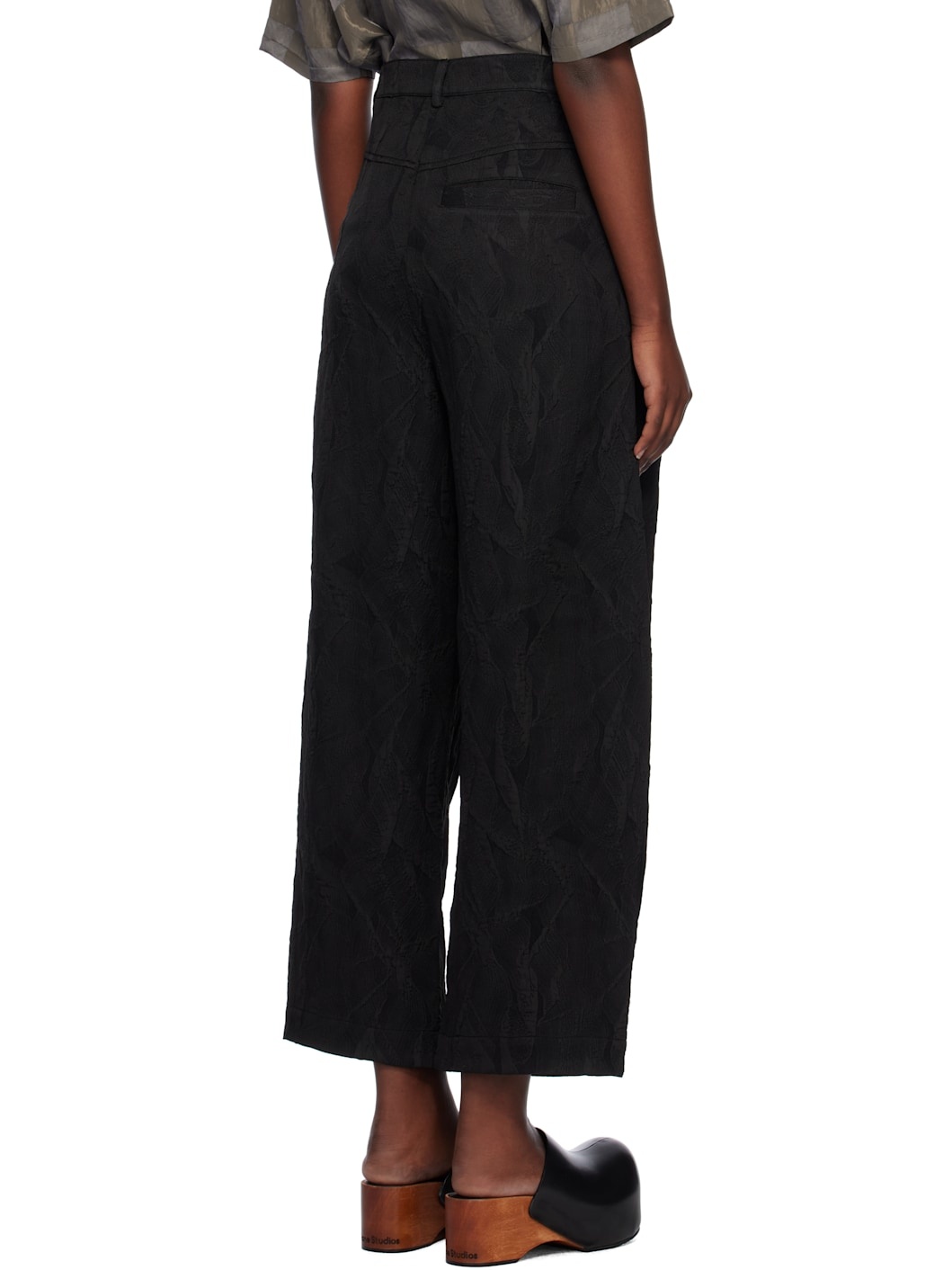 Black Shade Suiting Trousers - 3