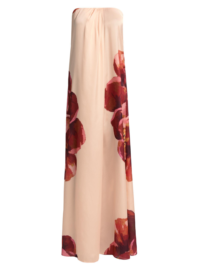 Women's Divina Peony Strapless Maxi Dress - Peony Love 1