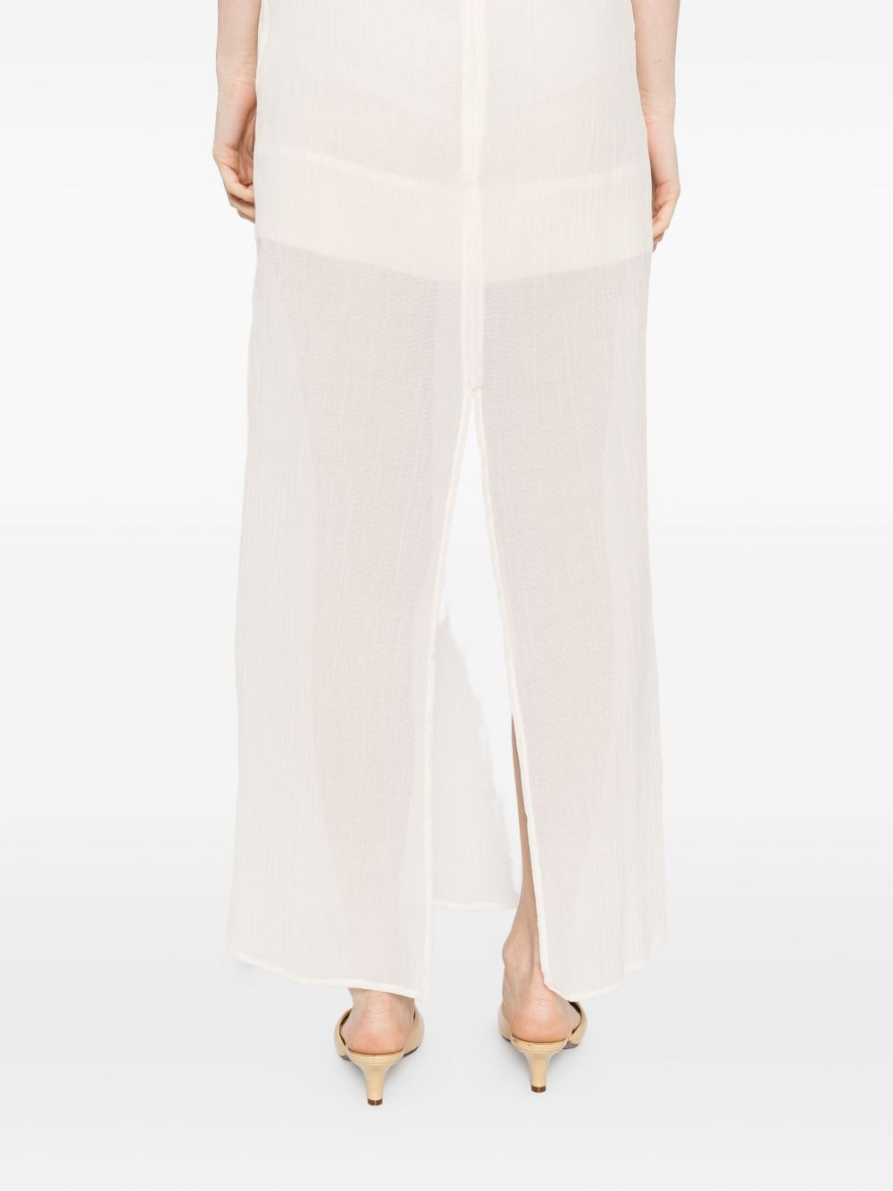 crinkled scoop dress - 5