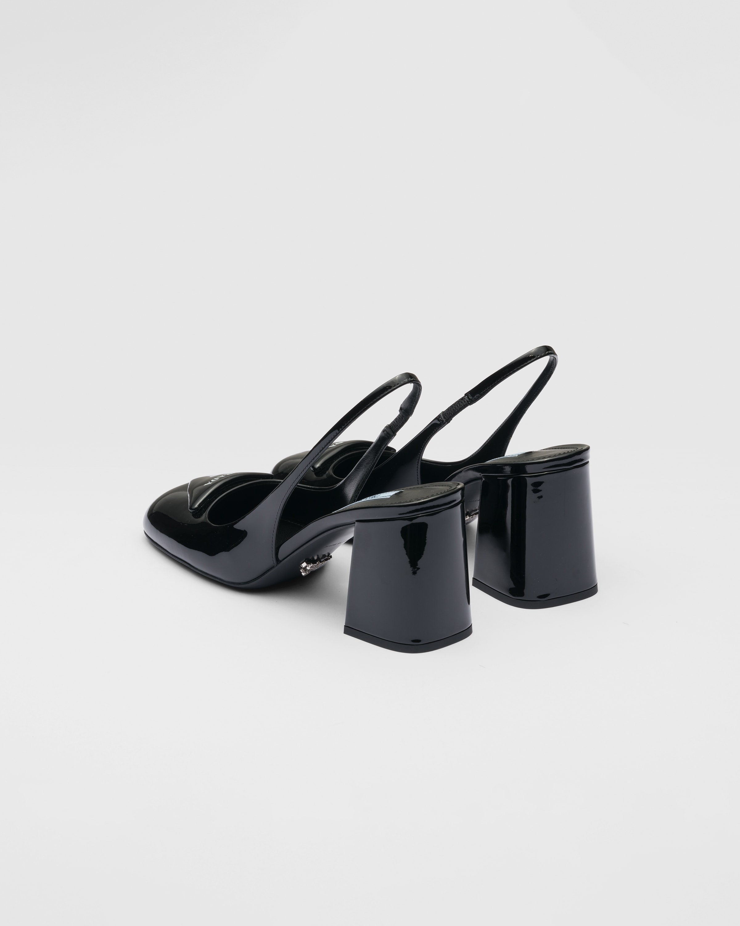 Patent leather slingback pumps - 5