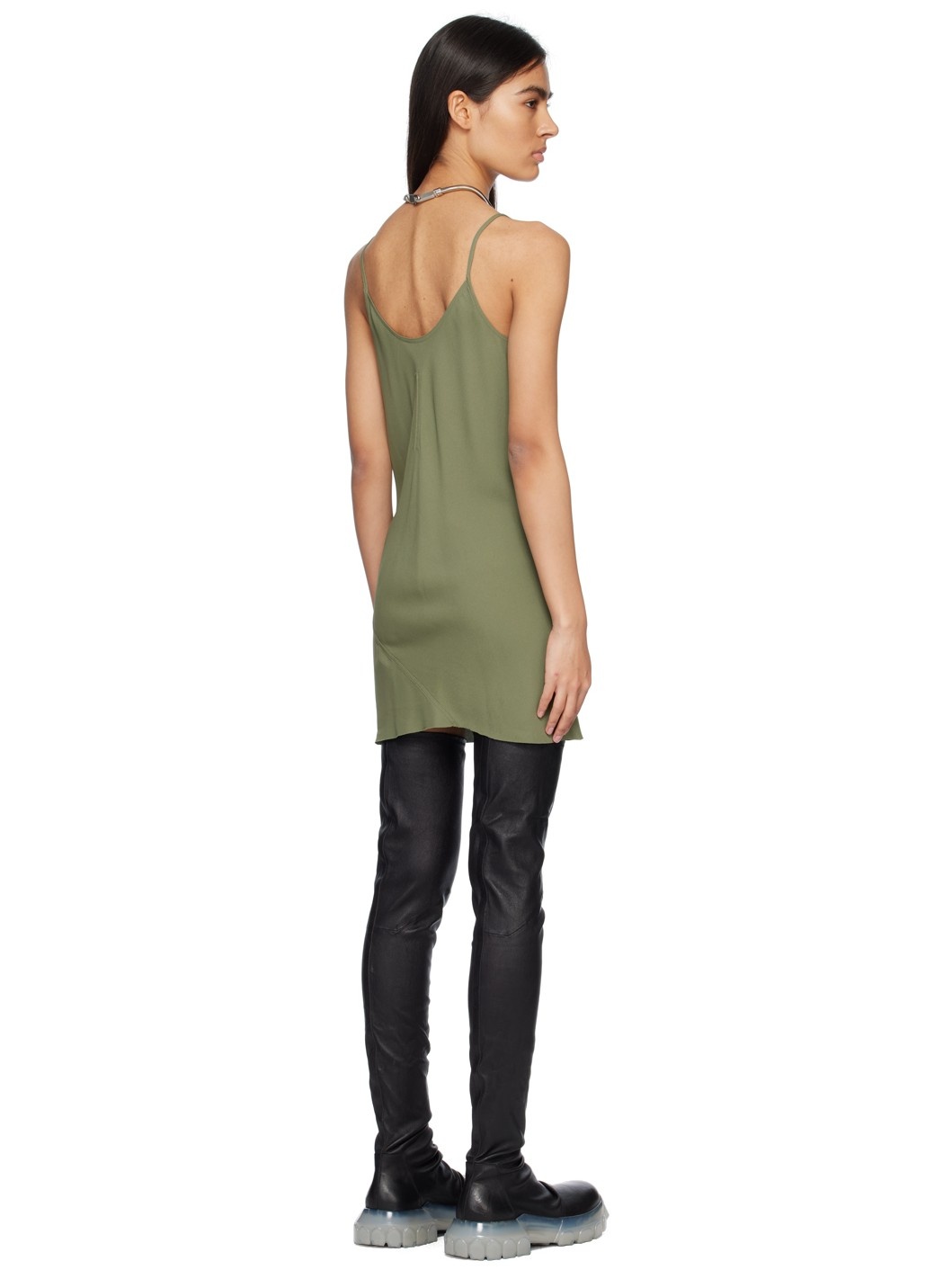 Green Slip Minidress - 3