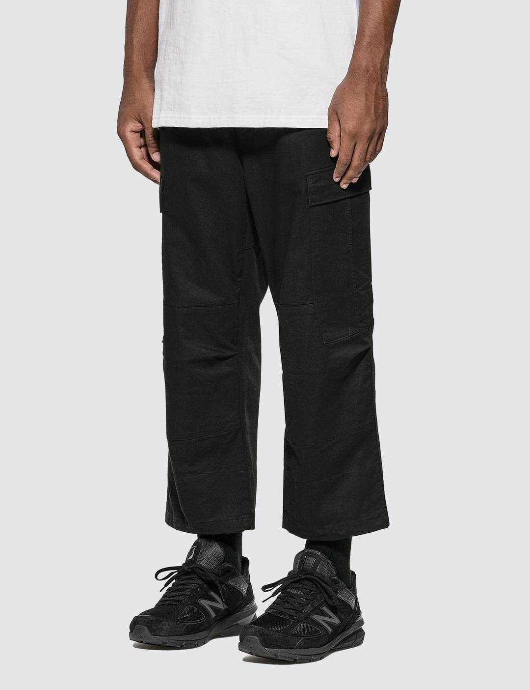 Cropped Wide Cargo Pants - 2