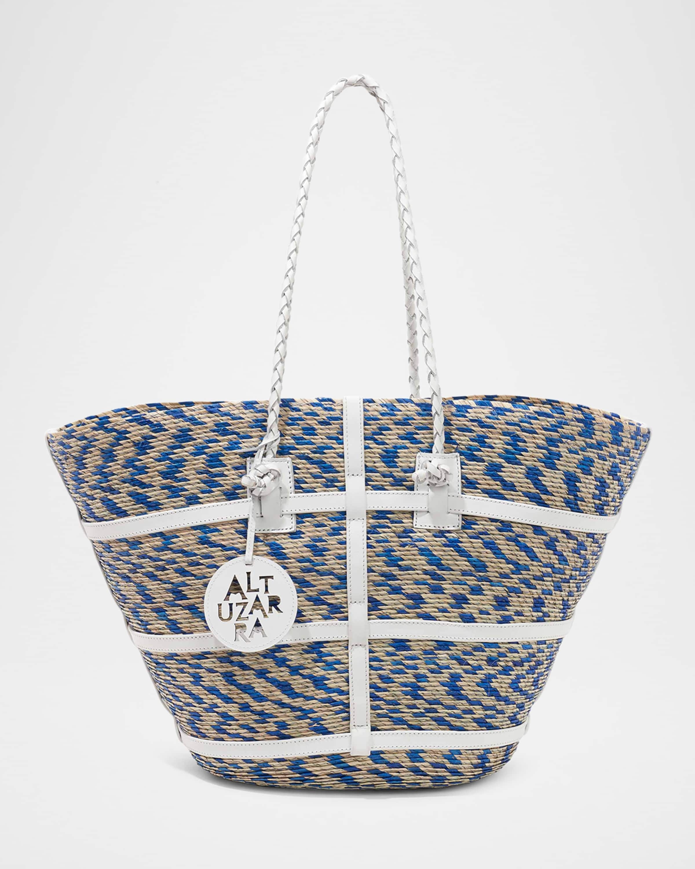 Altuzarra Watermill Large Straw Tote Bag neimanmarcus REVERSIBLE