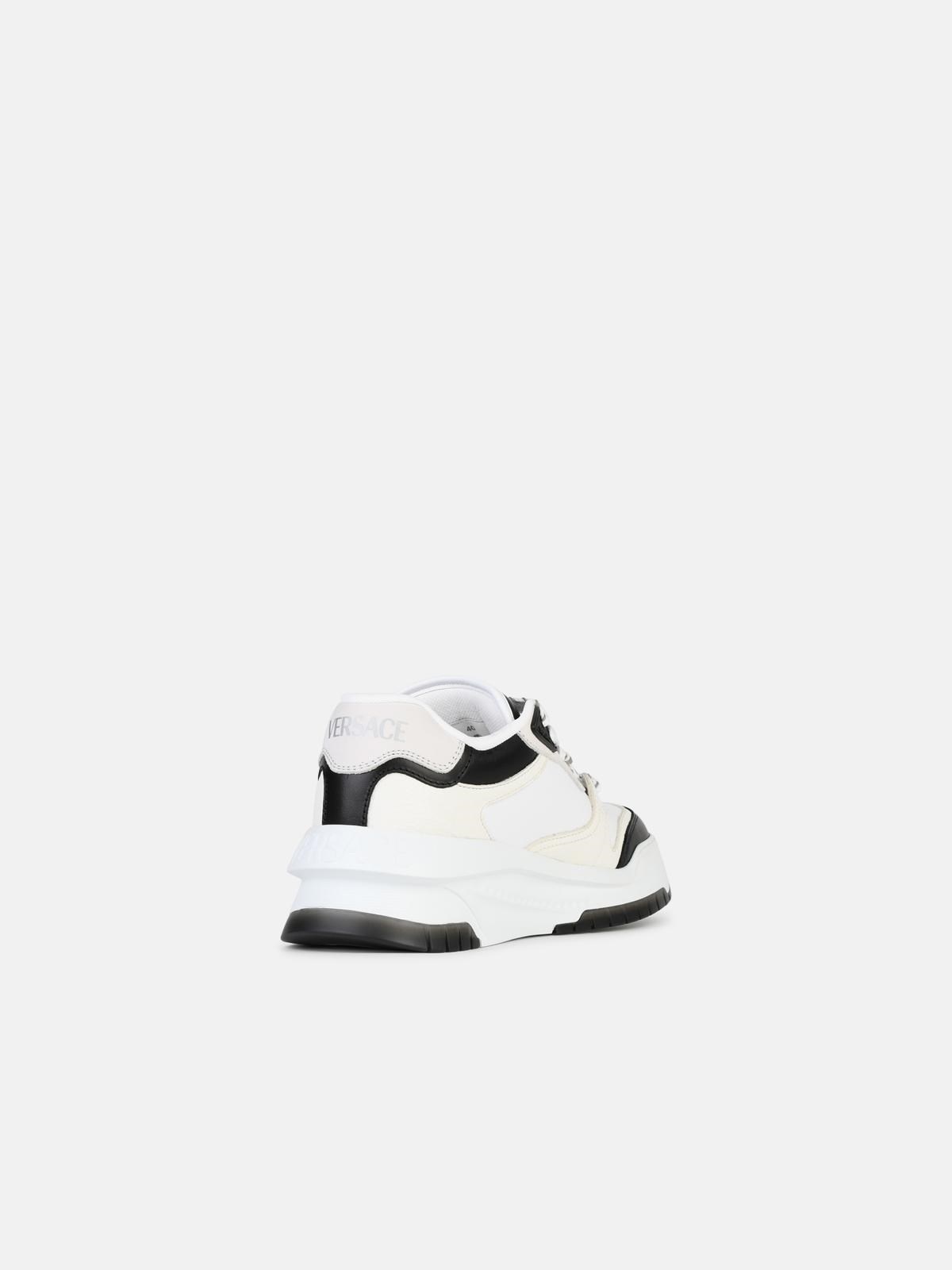 'ODISSERA' WHITE LEATHER SNEAKERS - 3