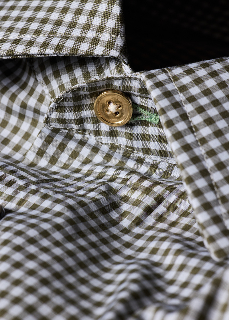 Paul Smith Regular-Fit Green Gingham Shirt outlook