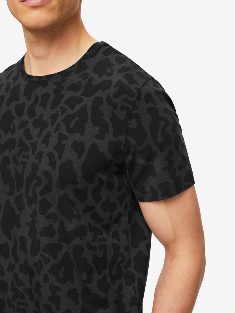 Men's T-Shirt London 7 Micro Modal Stretch Black - 5