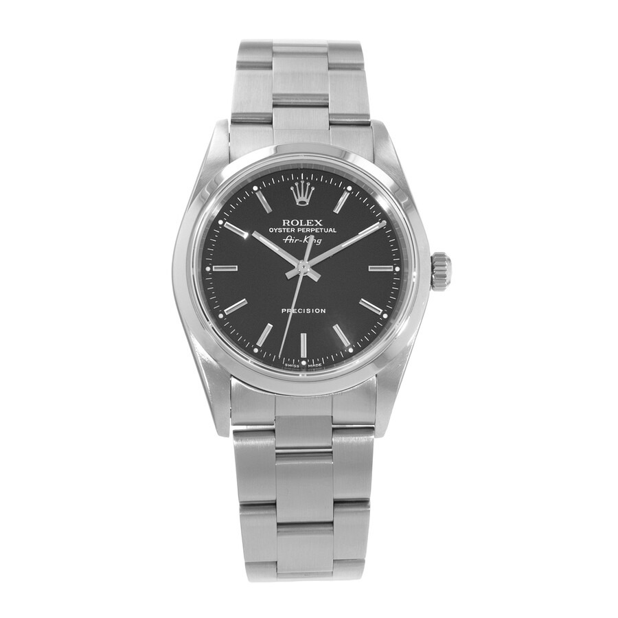 Pre-owned Rolex Air King Automatic Chronometer Black Dial Men's Watch 14000 BKSO - 2