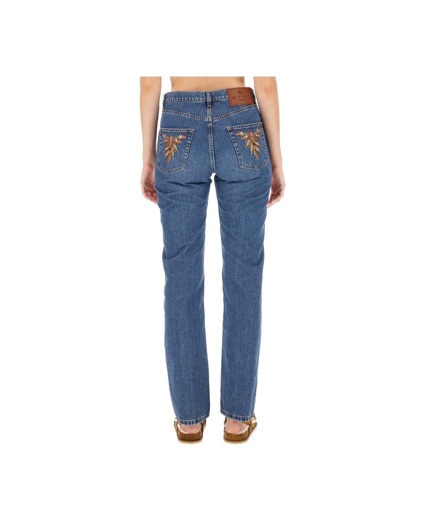 Jeans With Logo Embroidery - 3