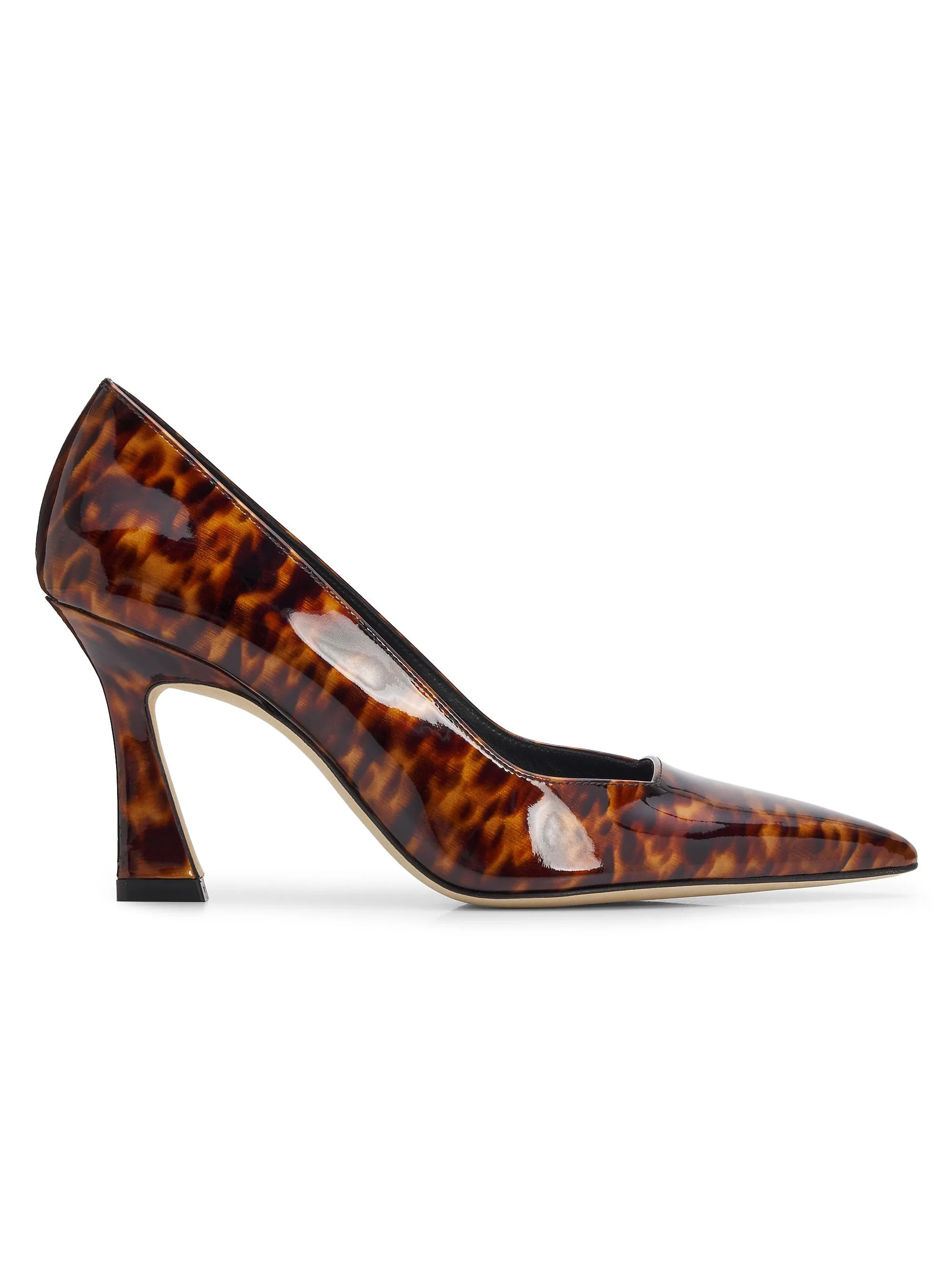 Women's Vinnie 85MM Printed Leather Pumps - Black Multi - 1
