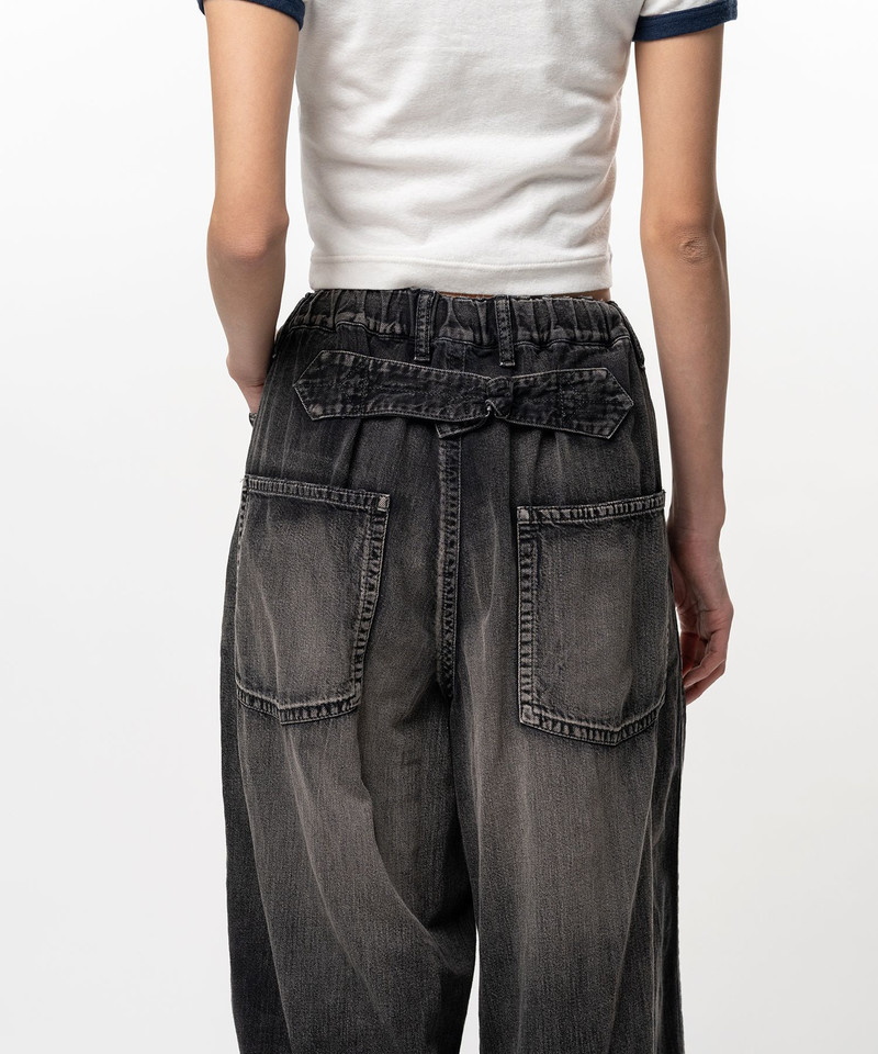 Light Denim Wide Pants 8