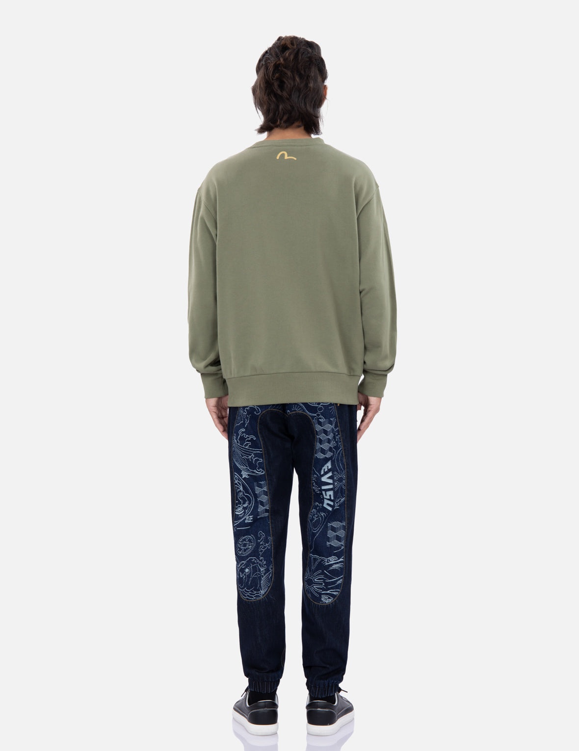Tattoo Koi-Pattern Logo Print Sweatshirt - 6