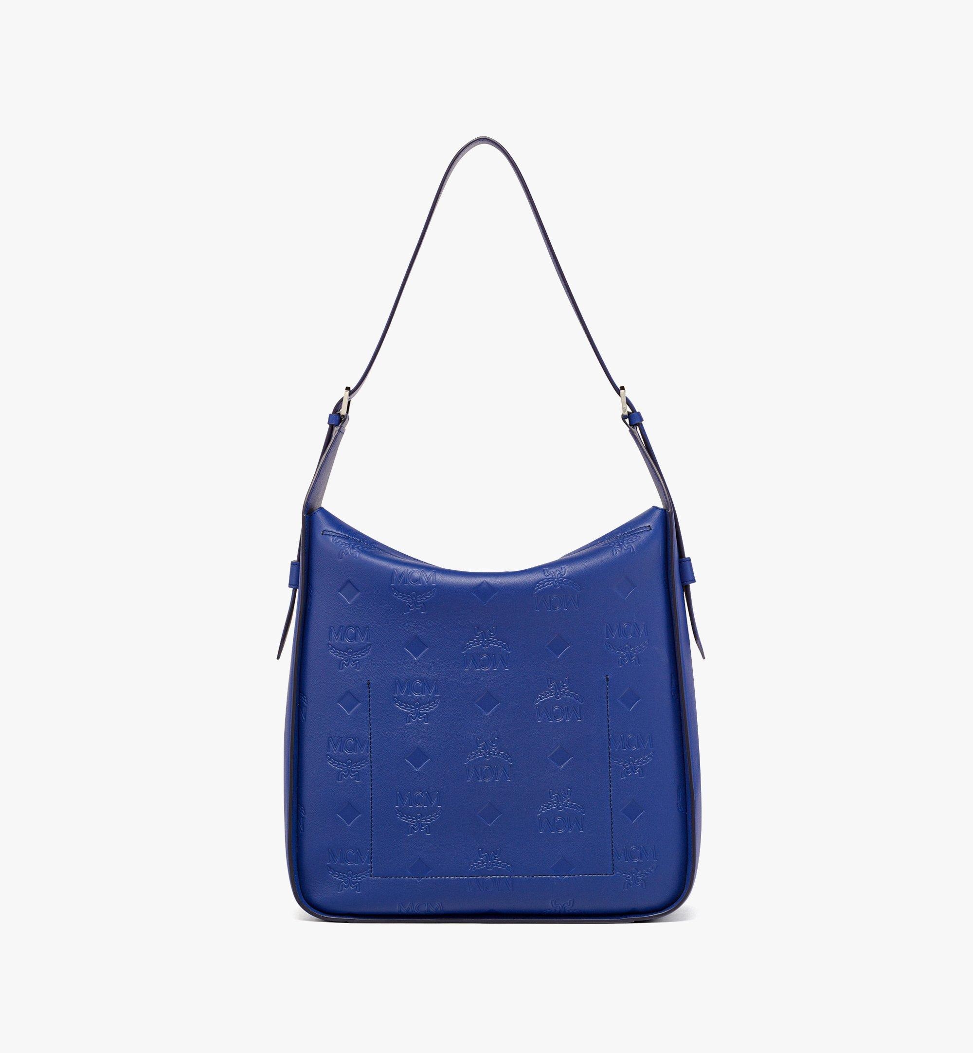 Aren N/S Flap Hobo in Embossed Monogram Leather - 4