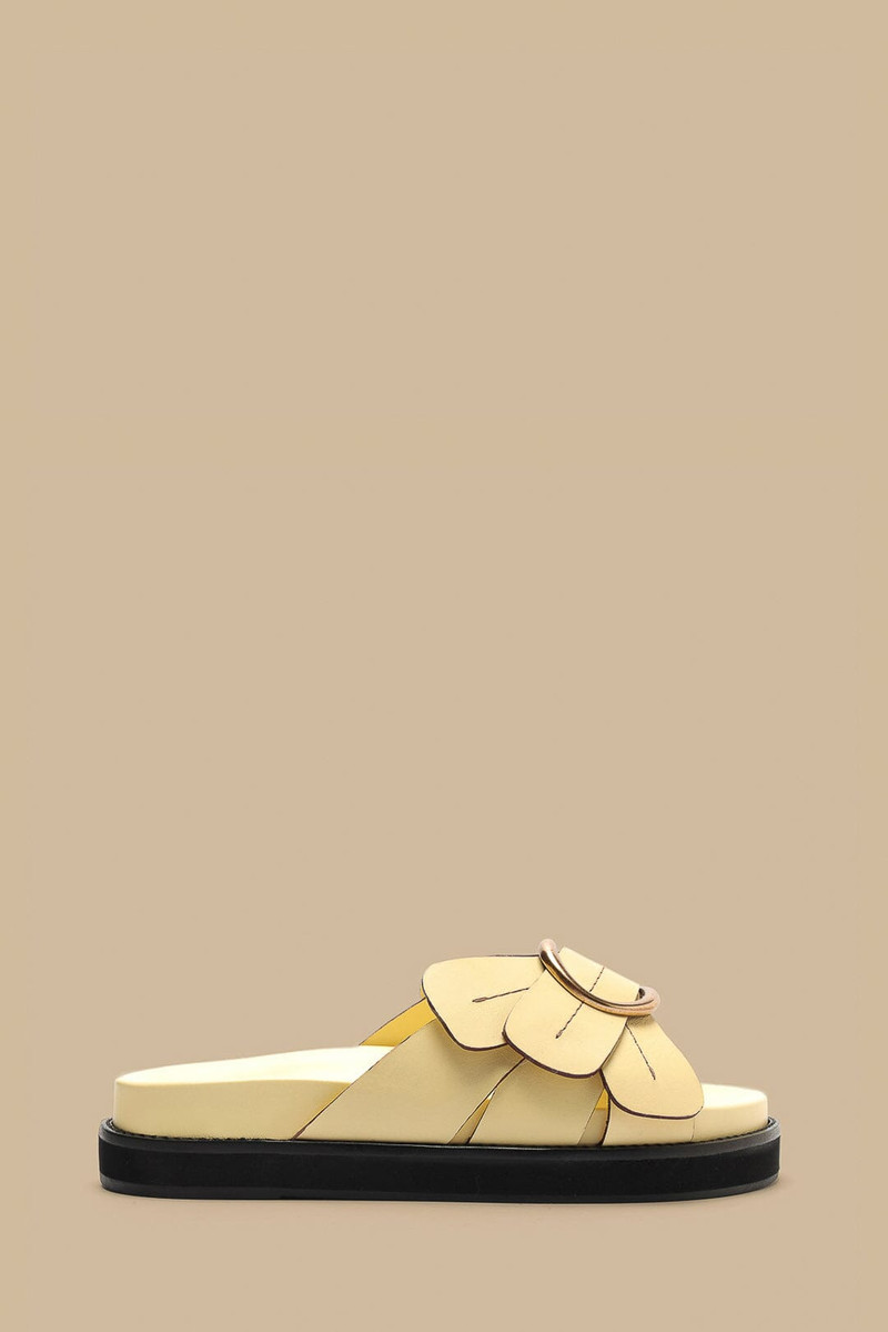 Banana Yellow Daisy Slide Sandal 1