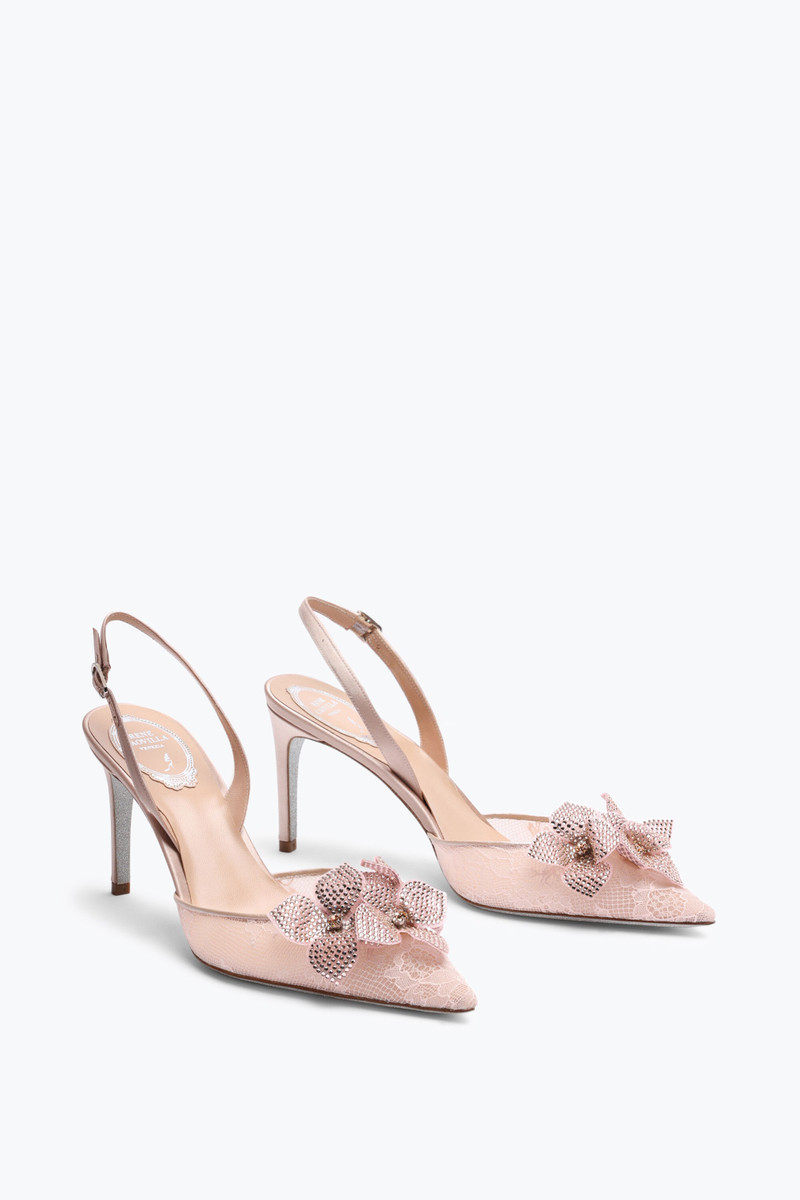 Floriane Powder Pink Slingback 80 2